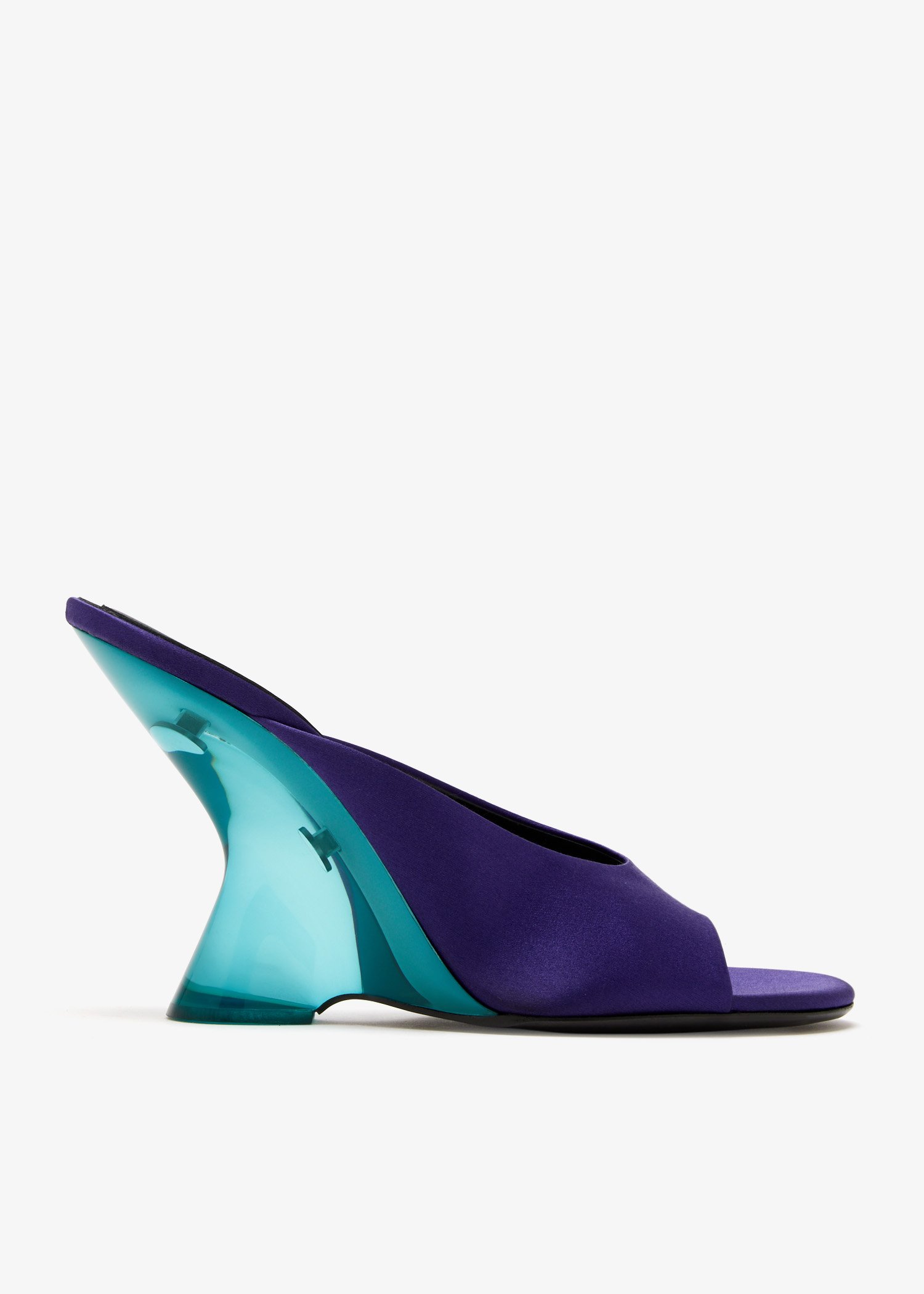 Open-toe satin mules, Purple
Open-toe satin mules, Purple
