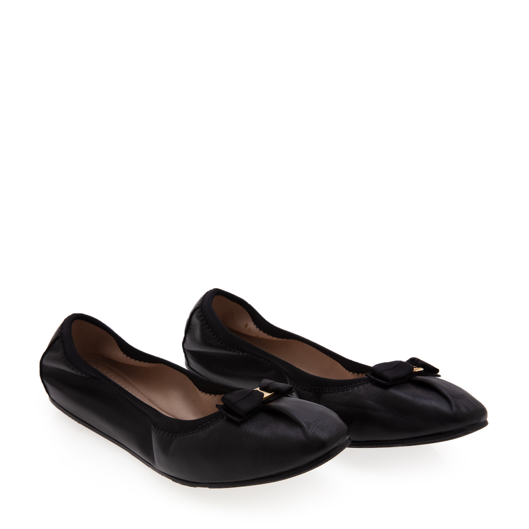 Foldaway ballet flats, Black