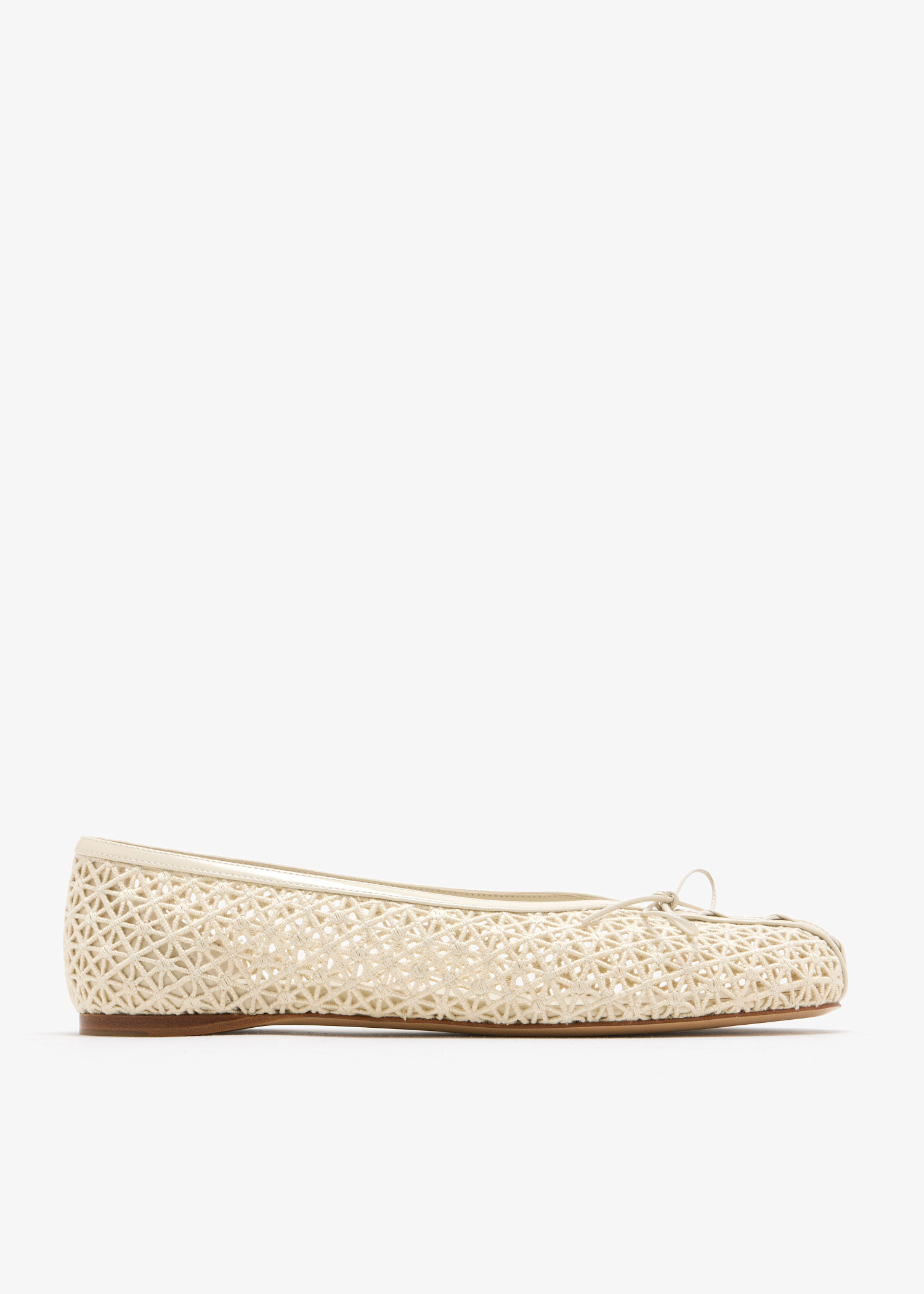 Macrame lace ballerinas, Cream
Macrame lace ballerinas, Cream