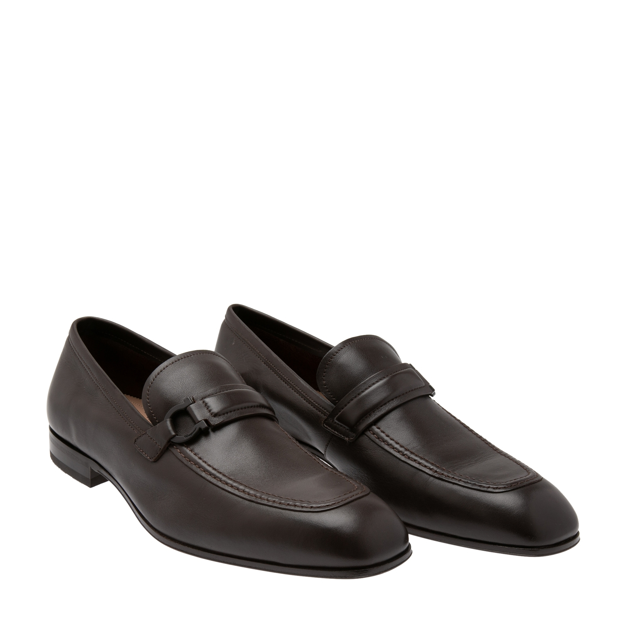 Leather loafers, Purple