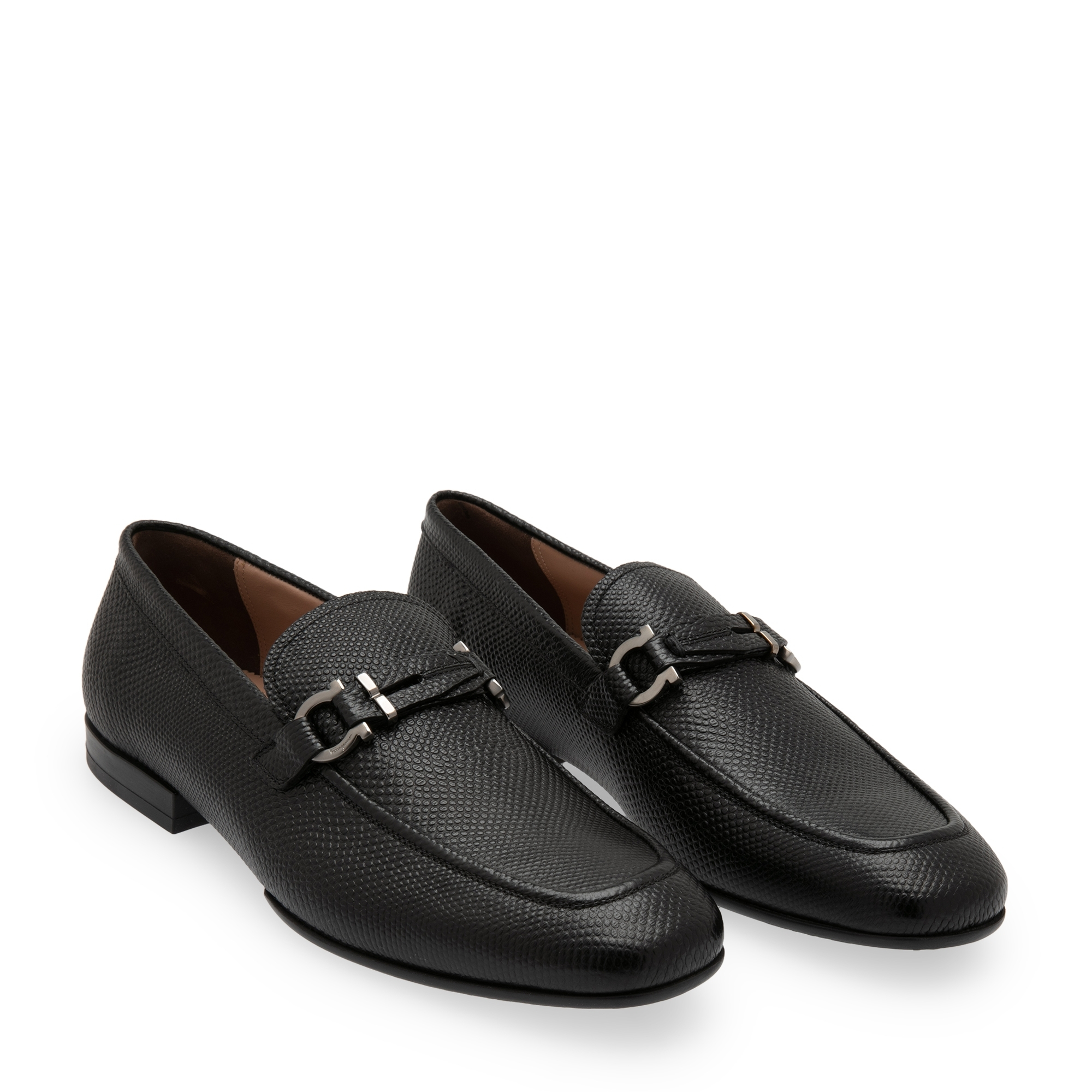 Gancini moccasins, Black