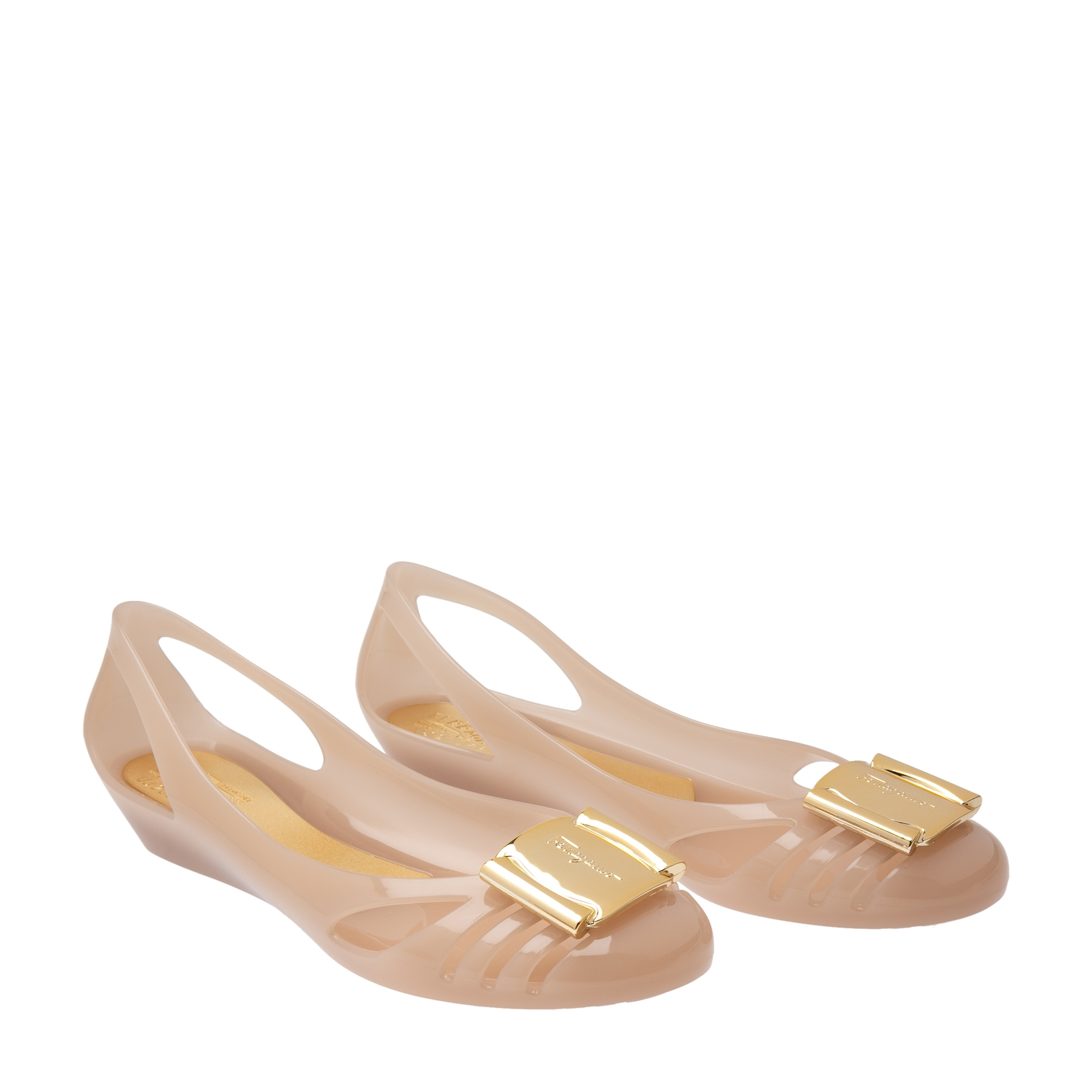 Jelly ballet flats, Pink