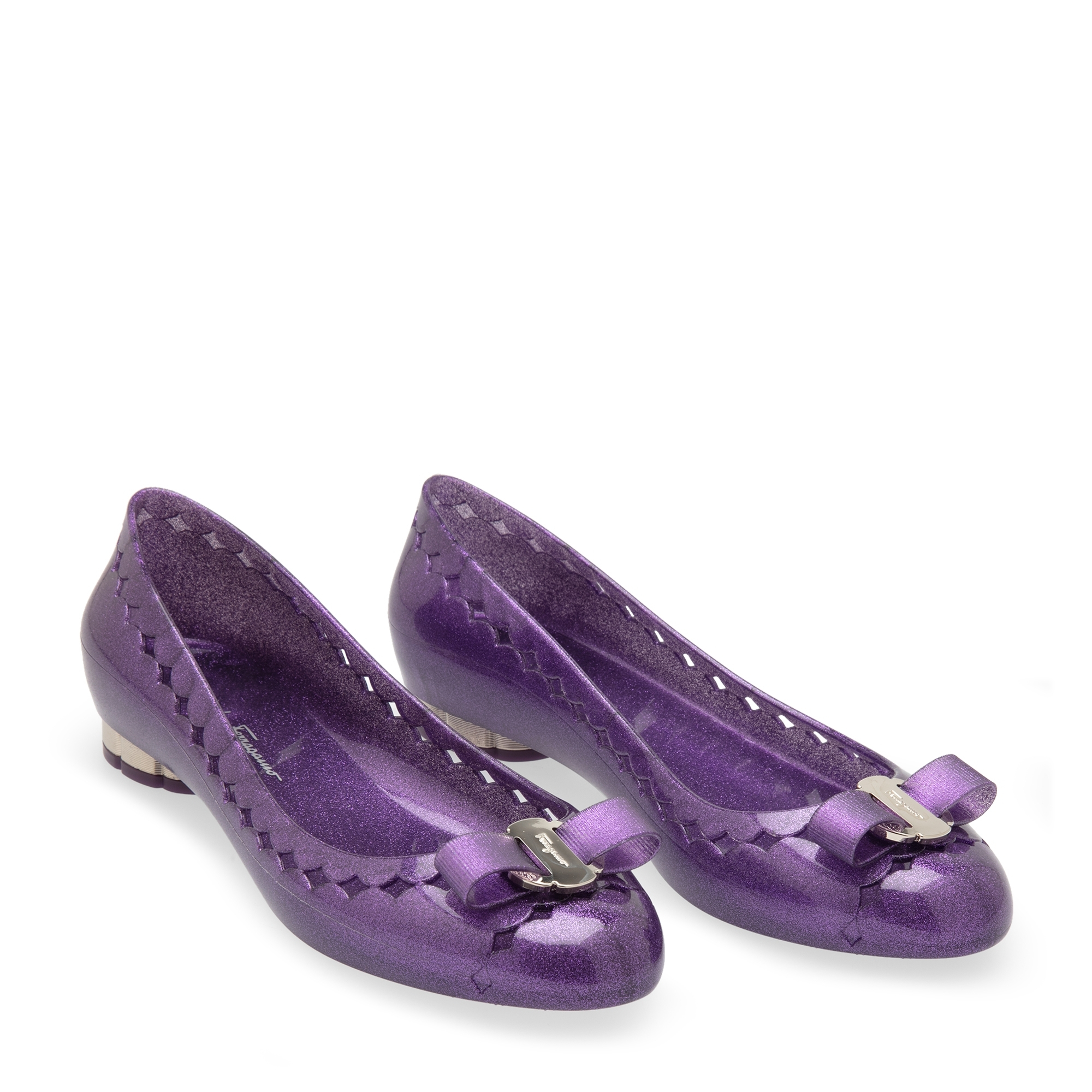 Jelly Bow ballerinas, Purple