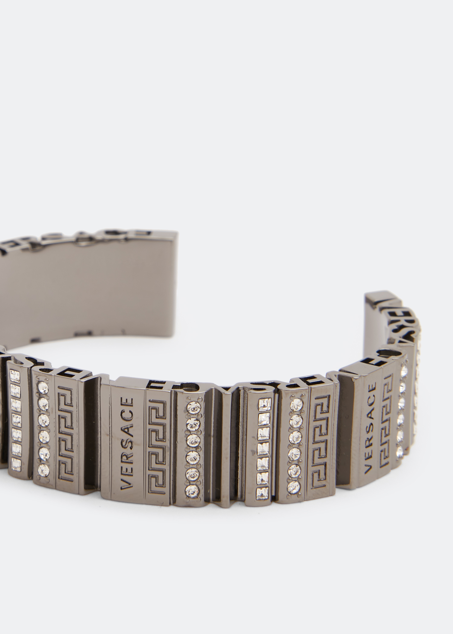 Engraved cuff bracelet, Metallic