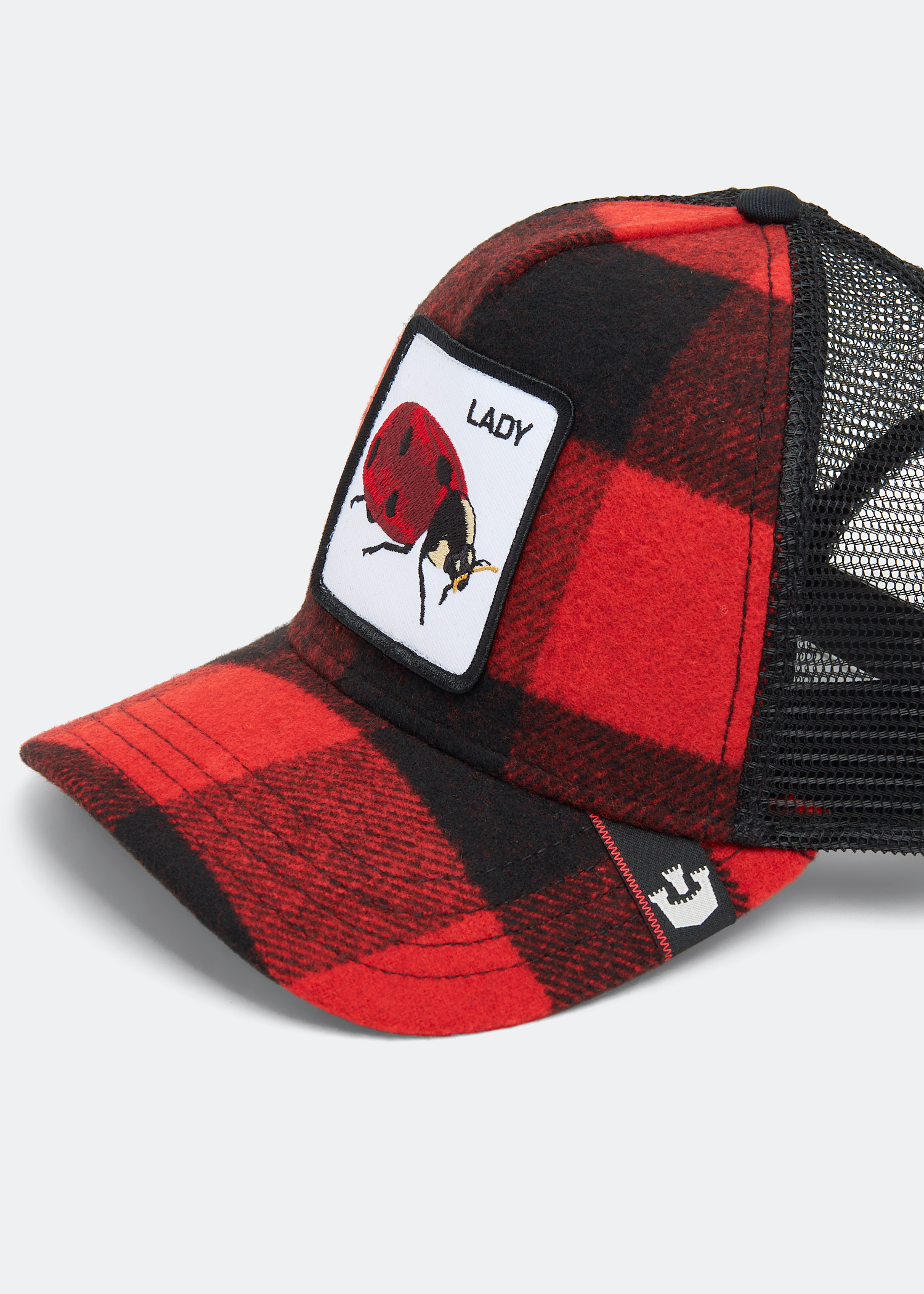 Lady Bug trucker cap, Red