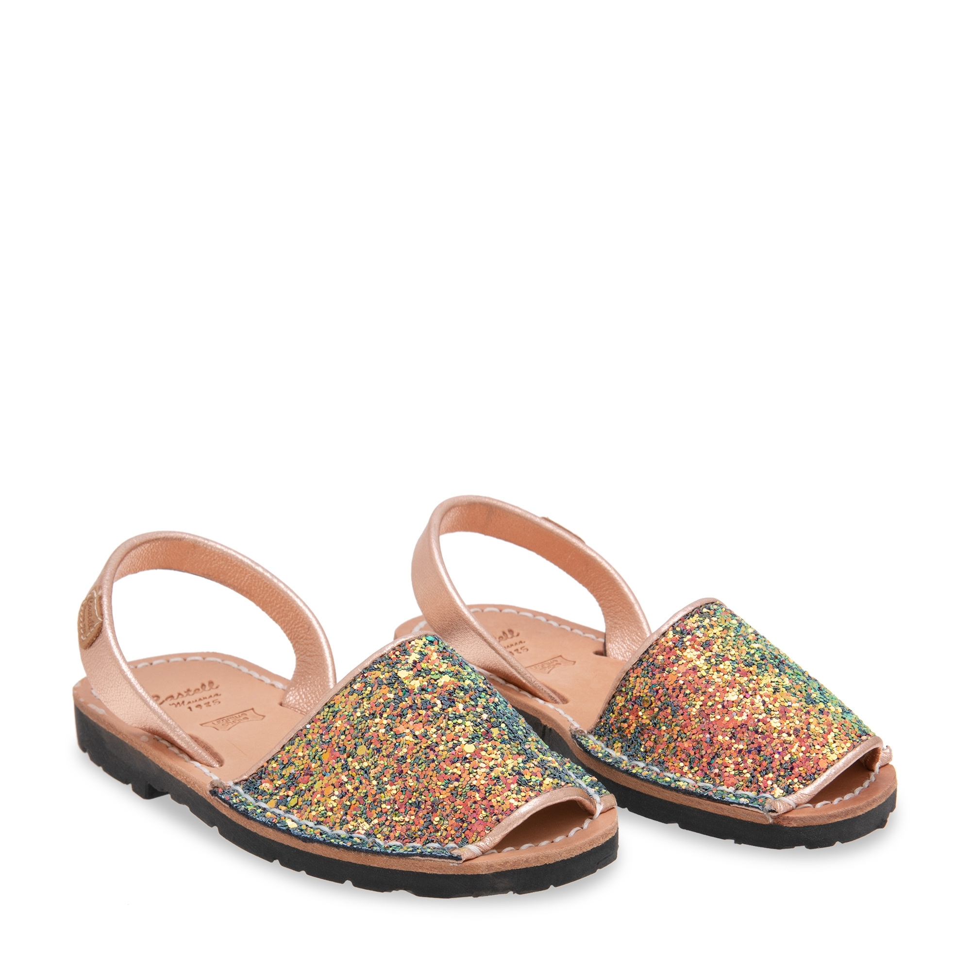 Madona glitter sandals, Multi-coloured