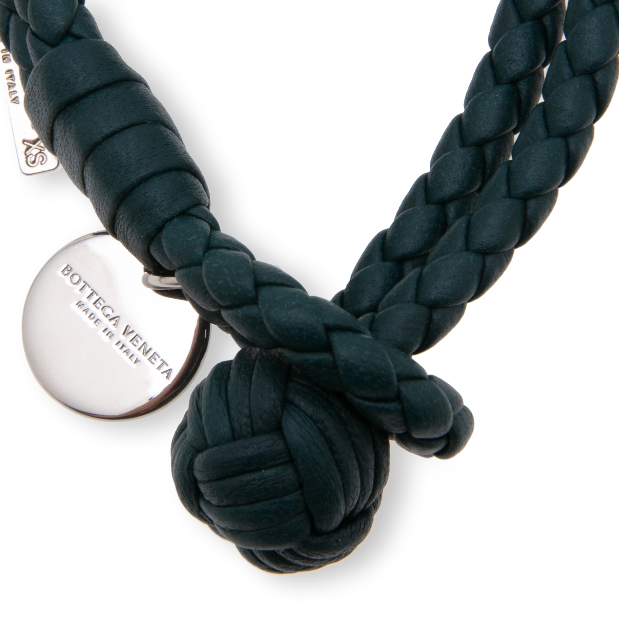 Intrecciato nappa bracelet, Blue