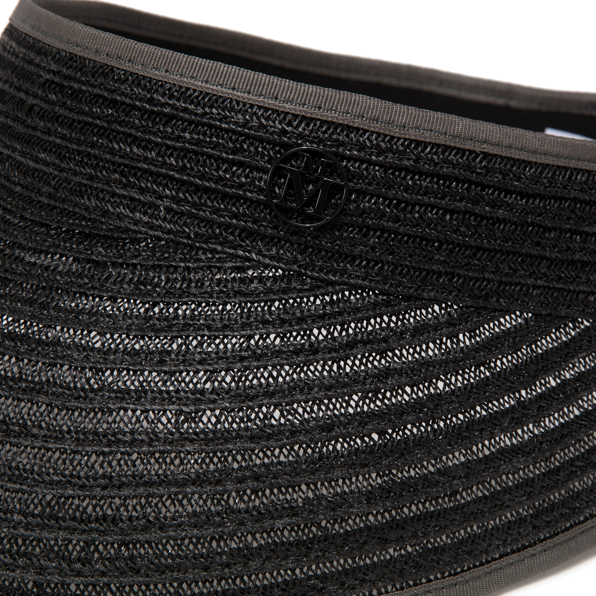 Patty straw vizor, Black