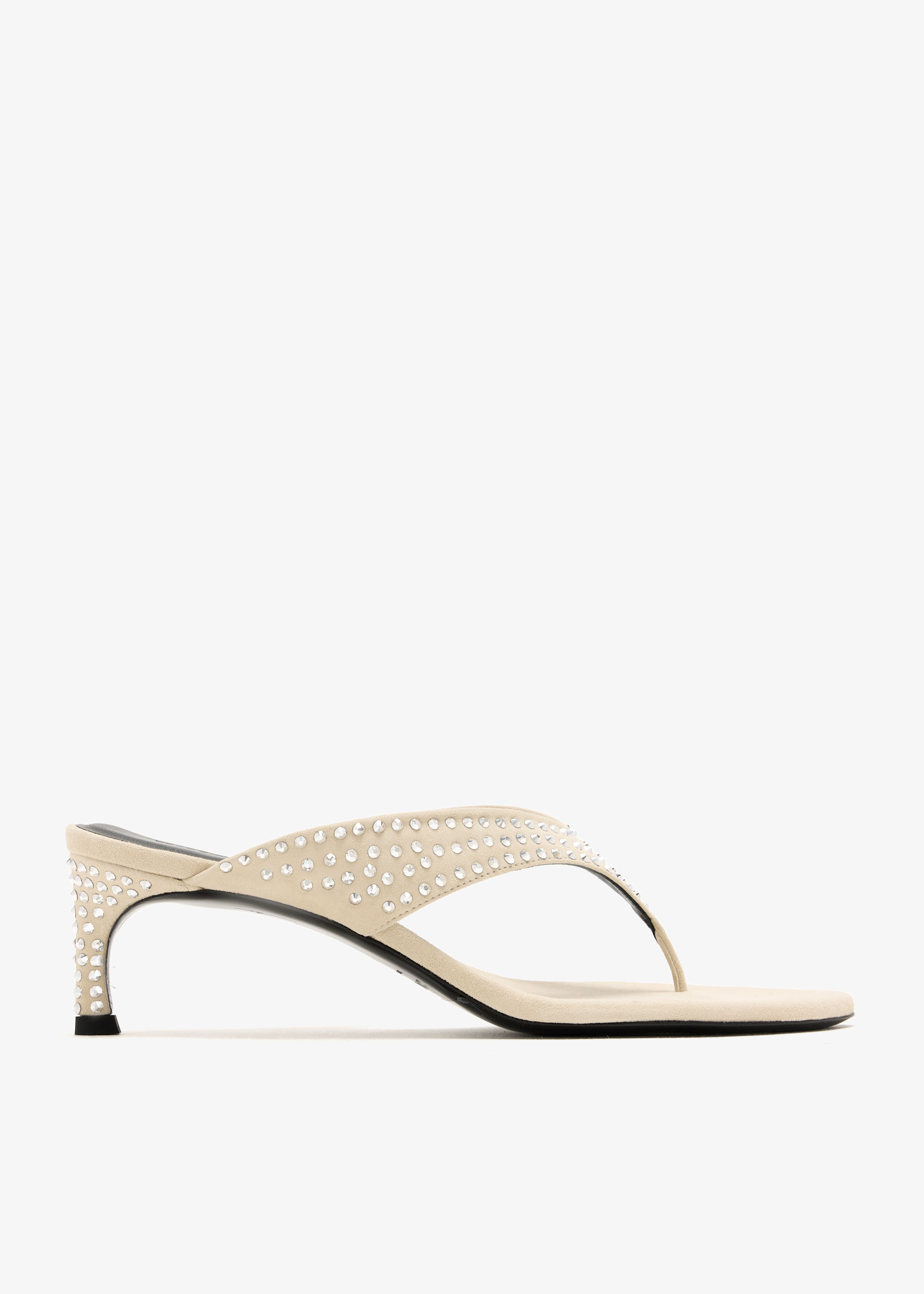 Crystal-embellished sandals, Cream
Crystal-embellished sandals, Cream
