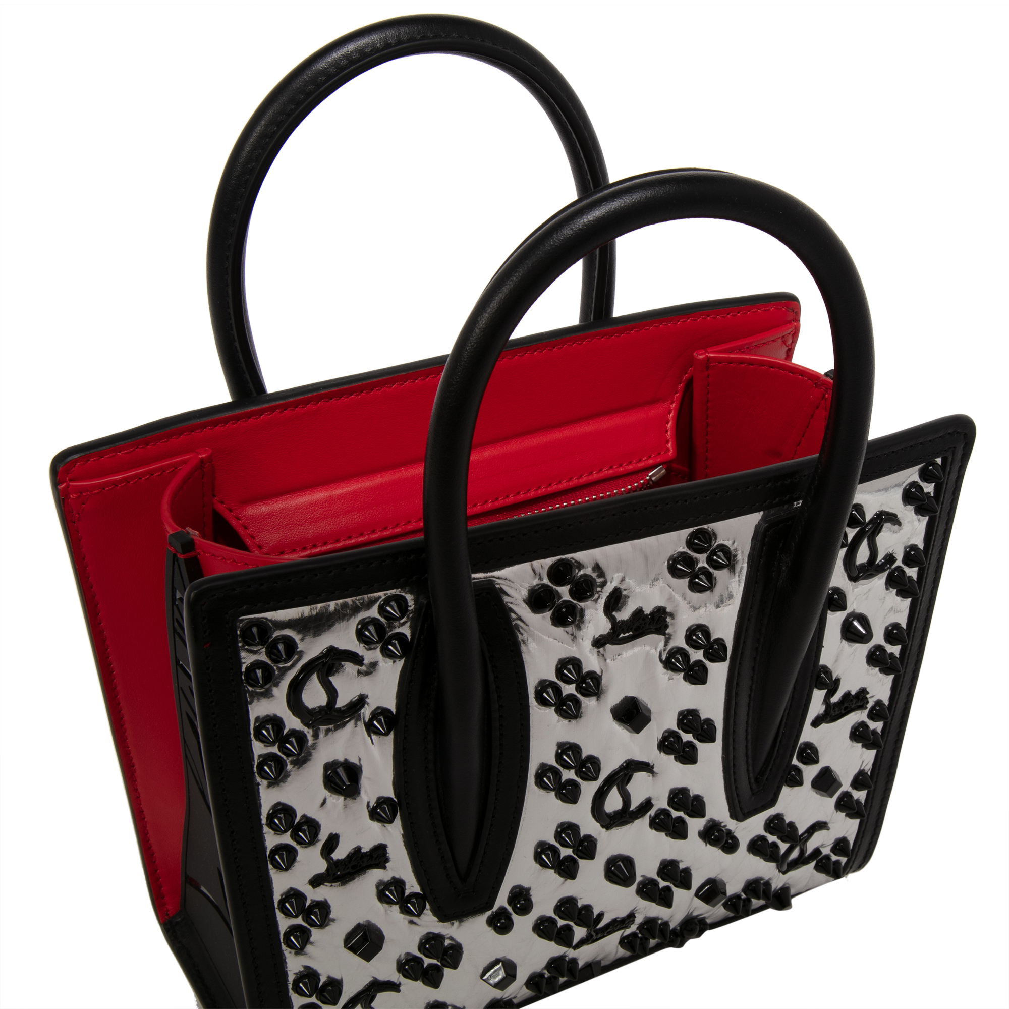 Paloma mini top handle bag, Silver
