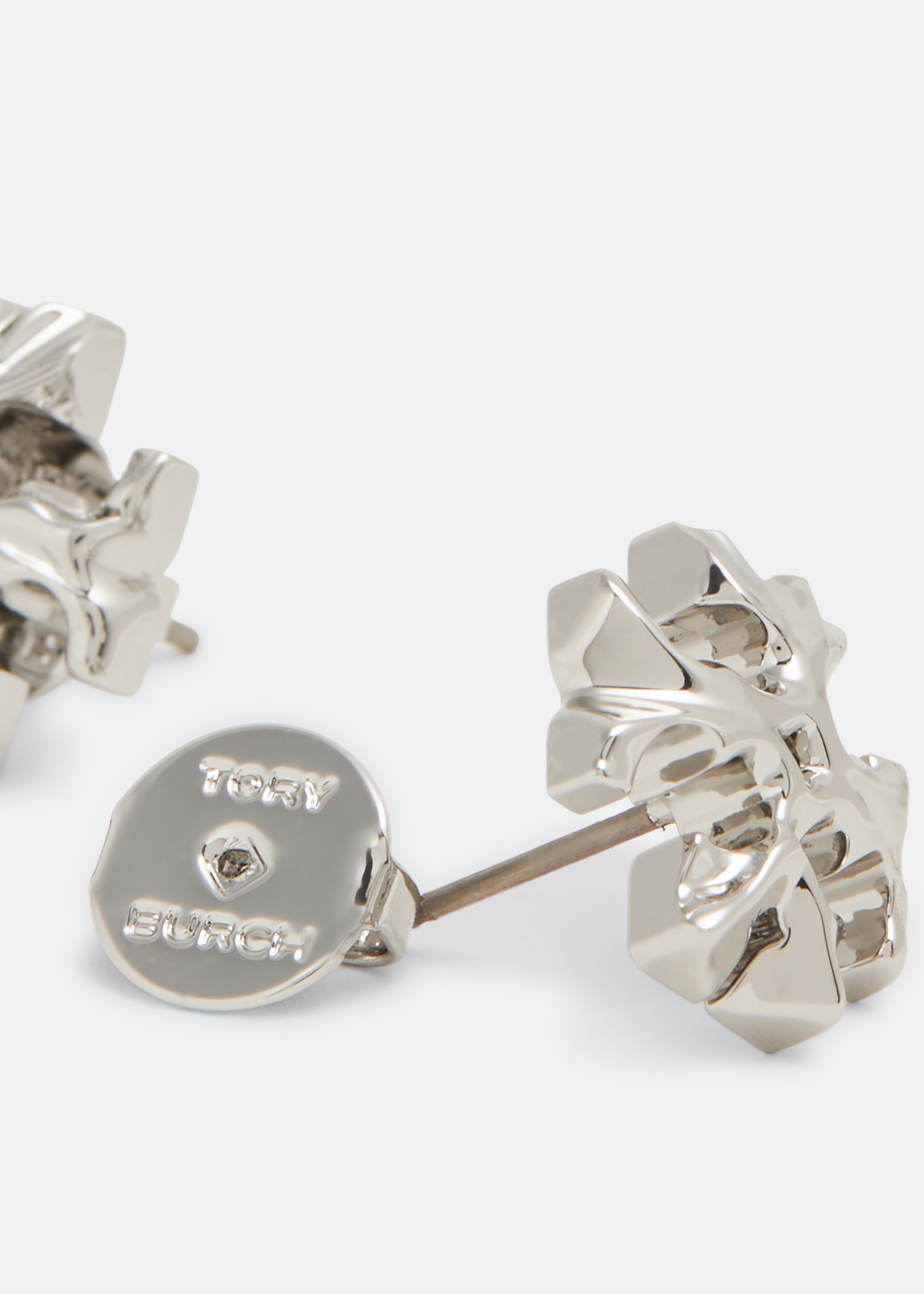 Roxanne stud earrings, Silver
