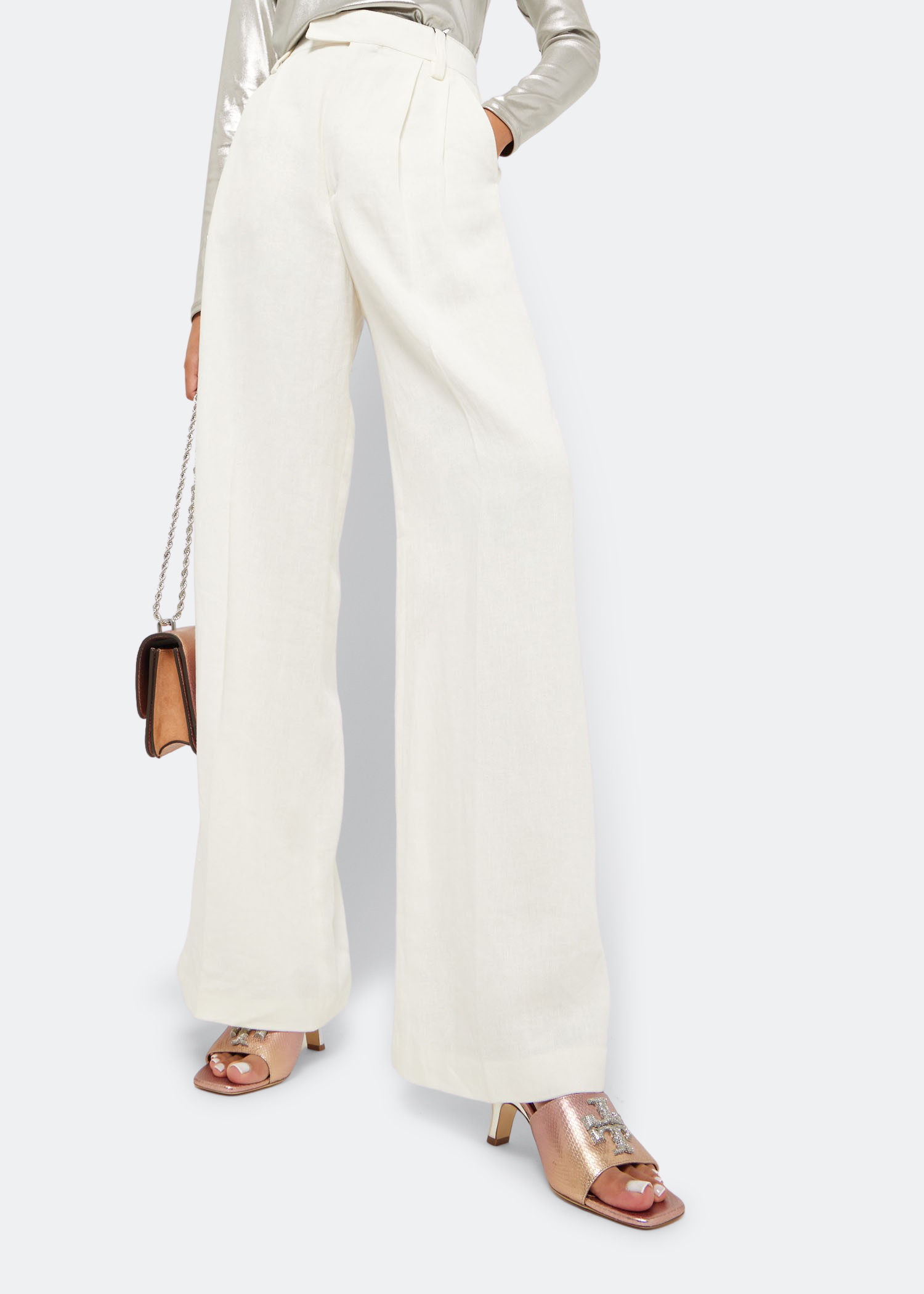 Eleanor Pavé mule sandals, Pink