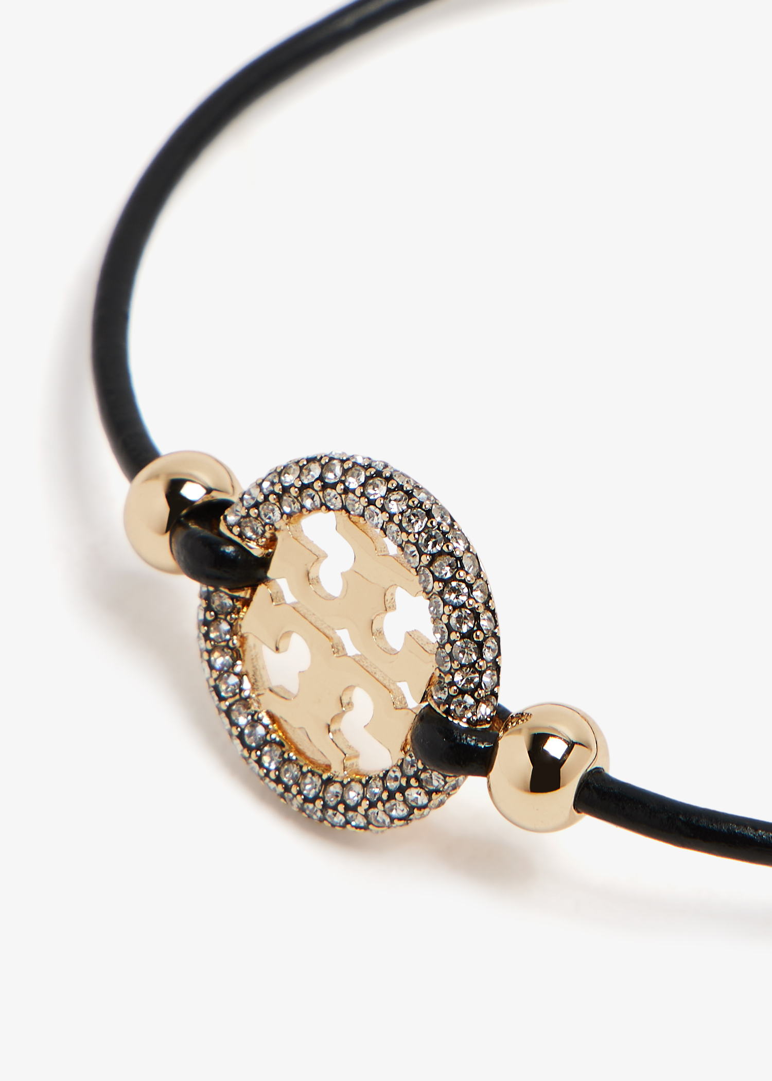 Miller pavé slider bracelet, Black