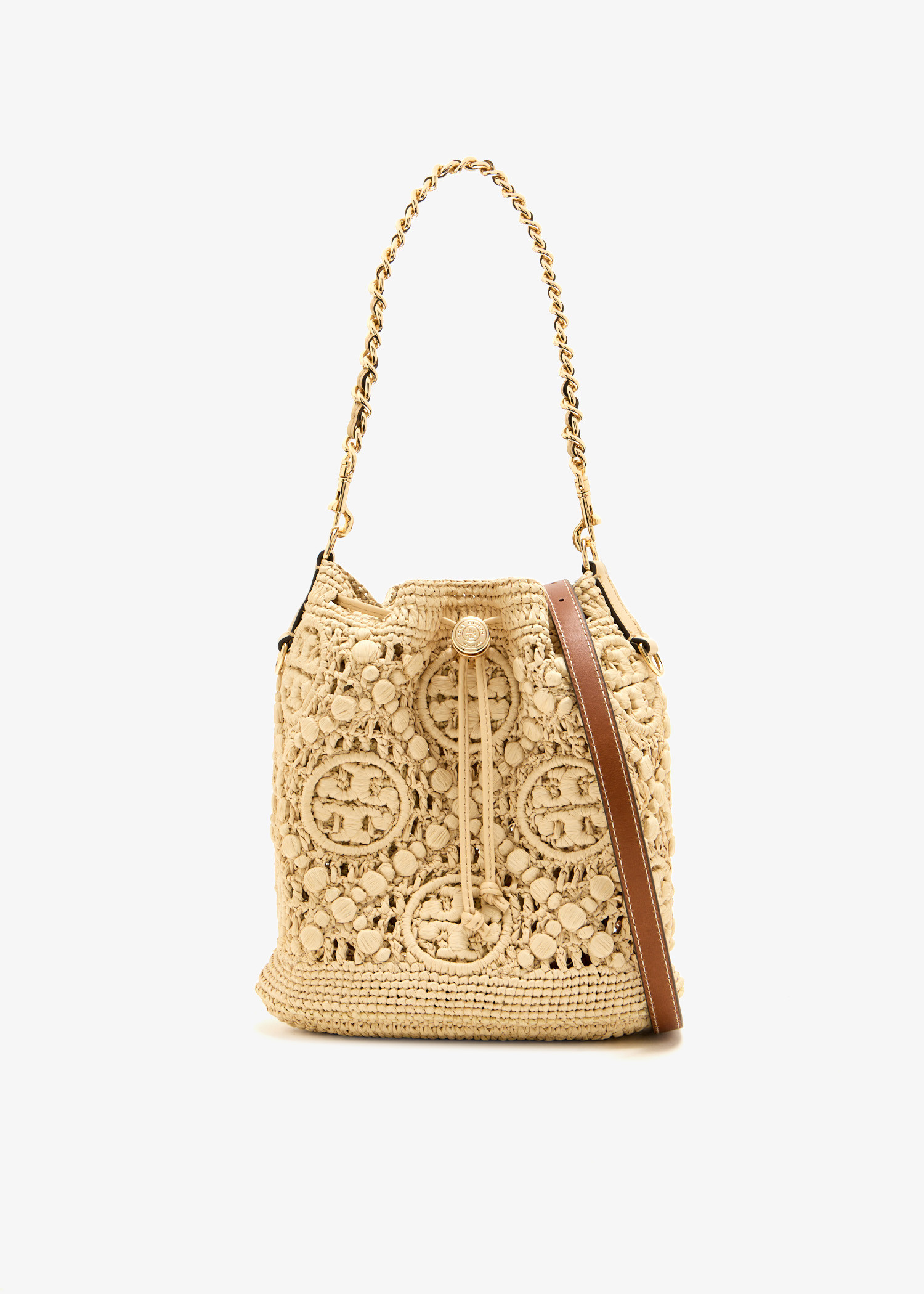 T Monogram bucket bag, Beige
T Monogram bucket bag, Beige
