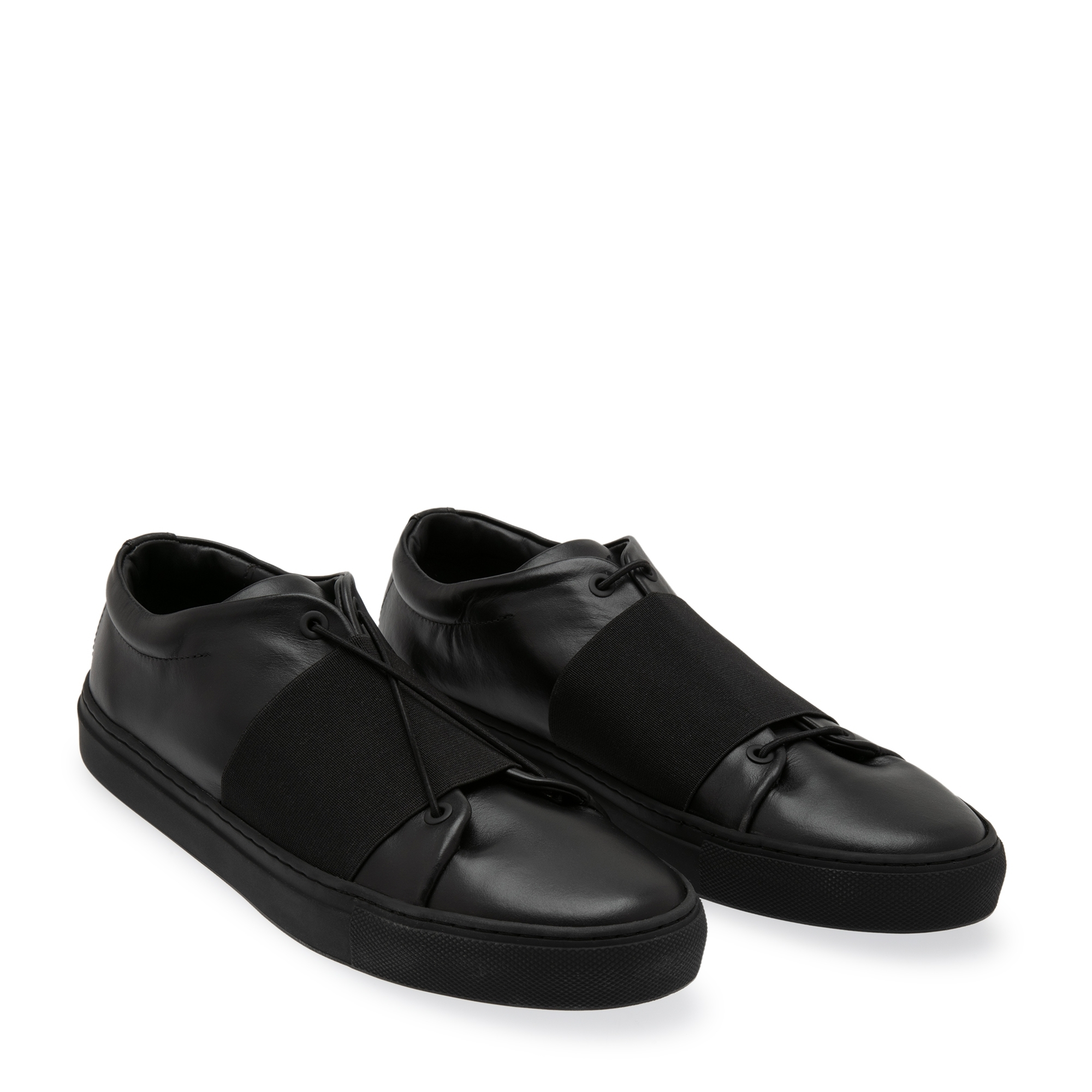 XOXO Noir leather sneakers, Black