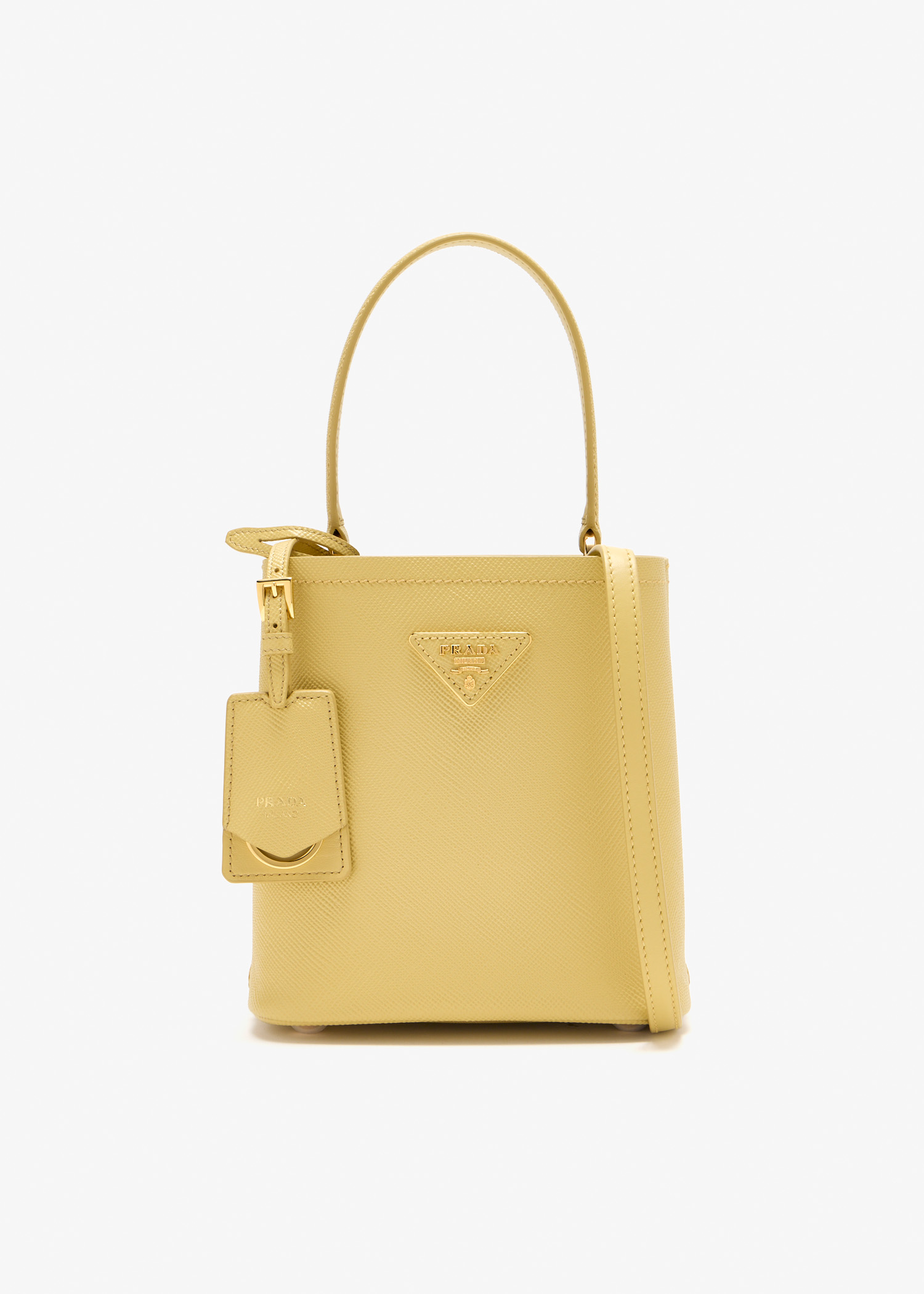 Prada Panier Saffiano leather mini bag, Yellow
Prada Panier Saffiano leather mini bag, Yellow