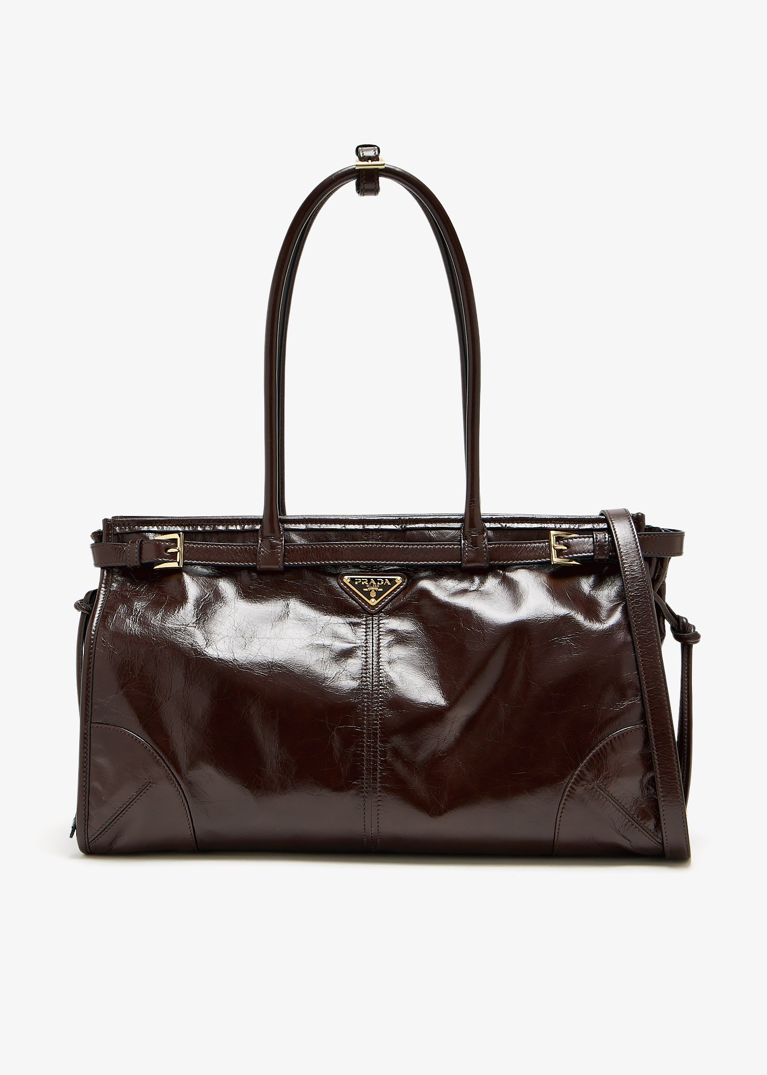 Prada Bonnie large leather handbag, Brown
Prada Bonnie large leather handbag, Brown