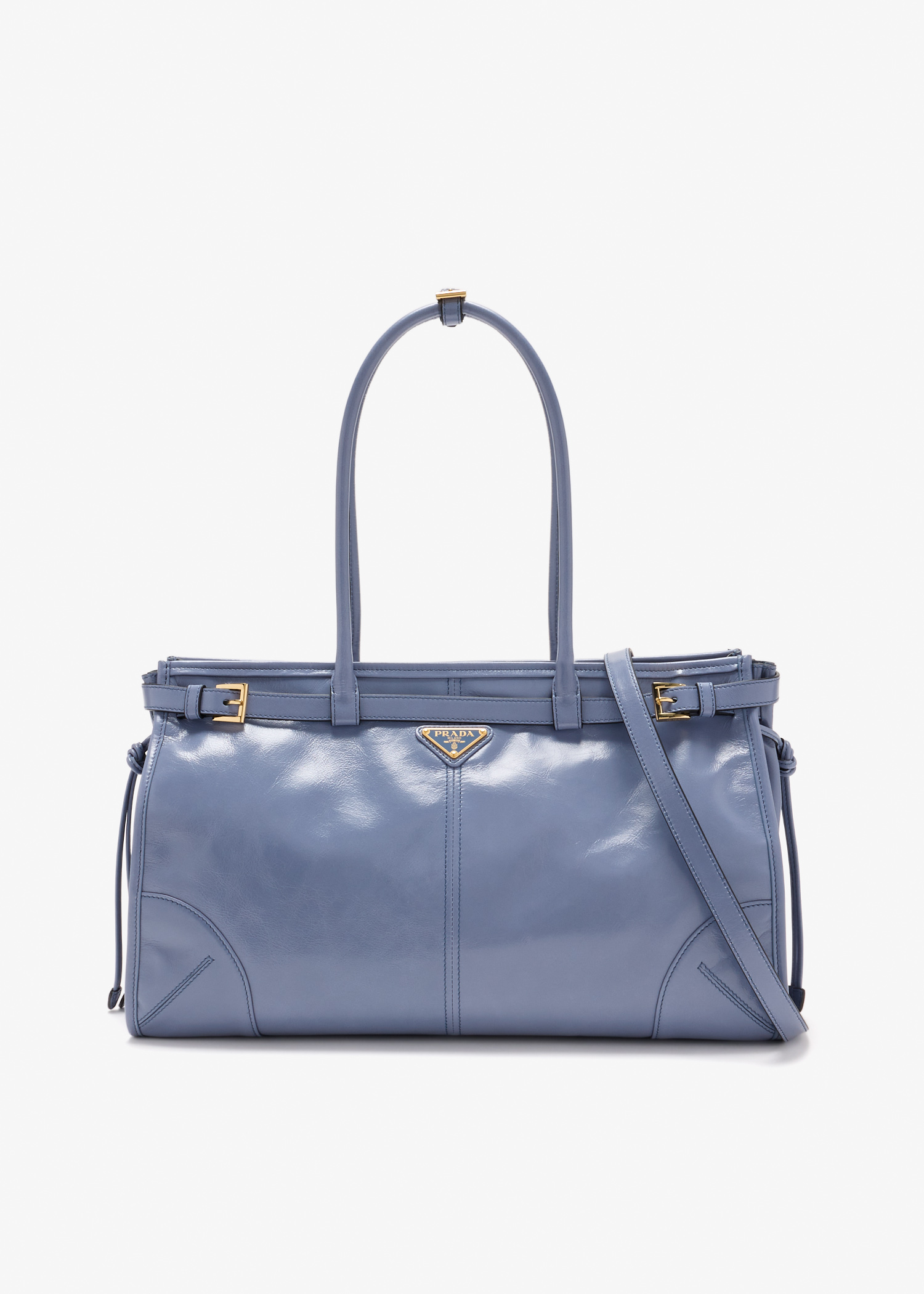 Prada Bonnie large leather handbag, Blue
Prada Bonnie large leather handbag, Blue