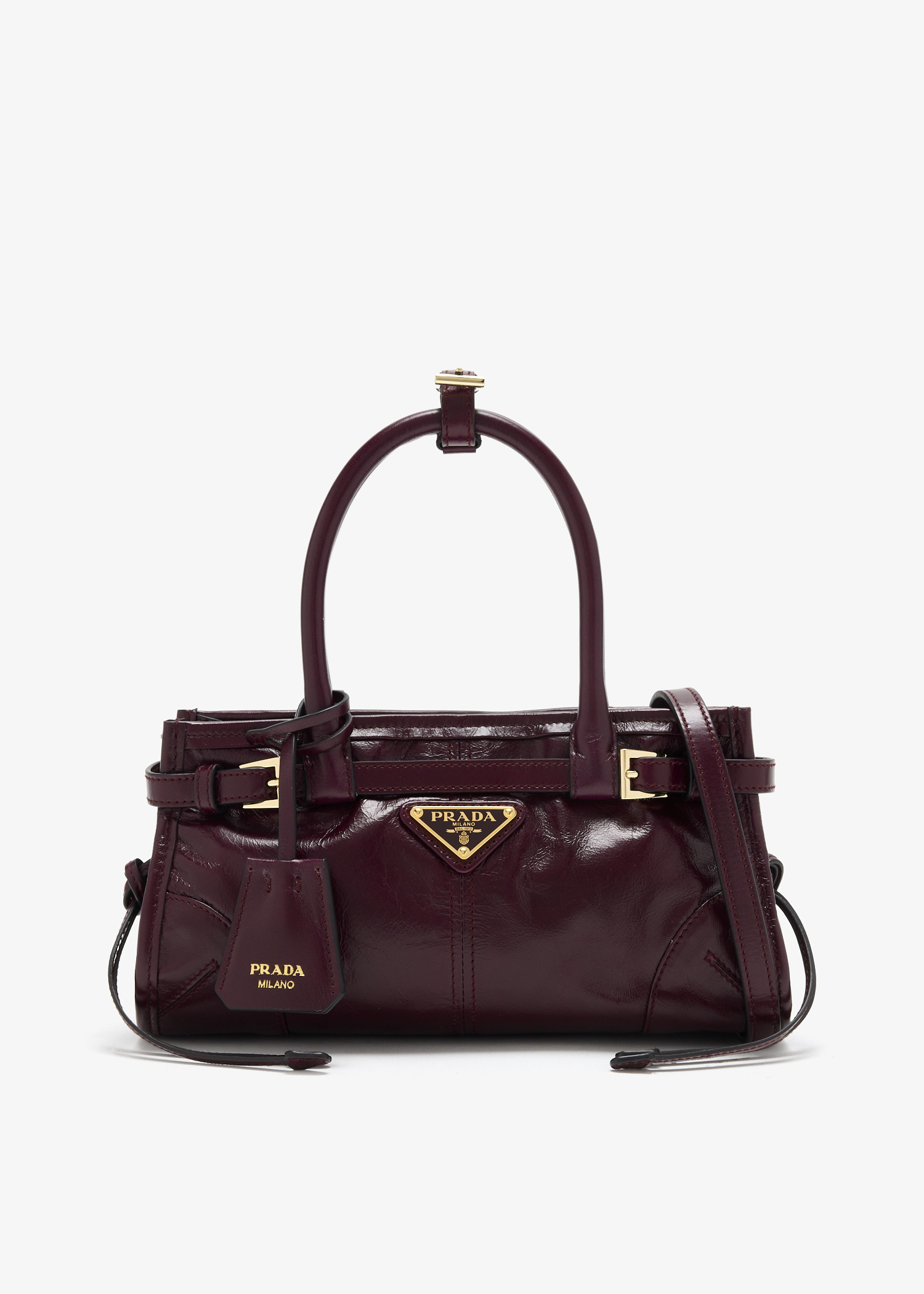 Prada Bonnie mini leather bag, Burgundy
Prada Bonnie mini leather bag, Burgundy