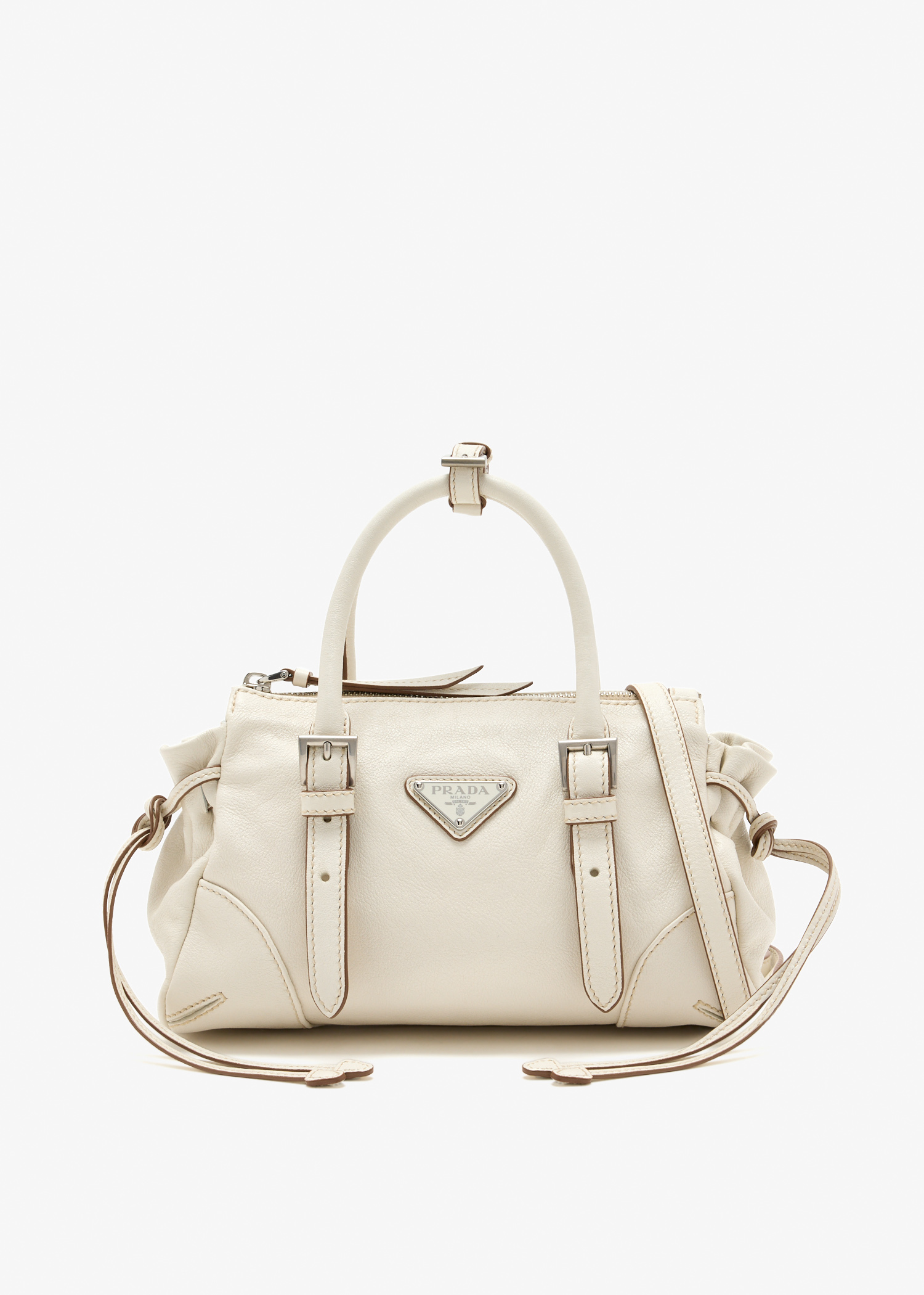 Prada Bonnie mini leather bag, White
Prada Bonnie mini leather bag, White