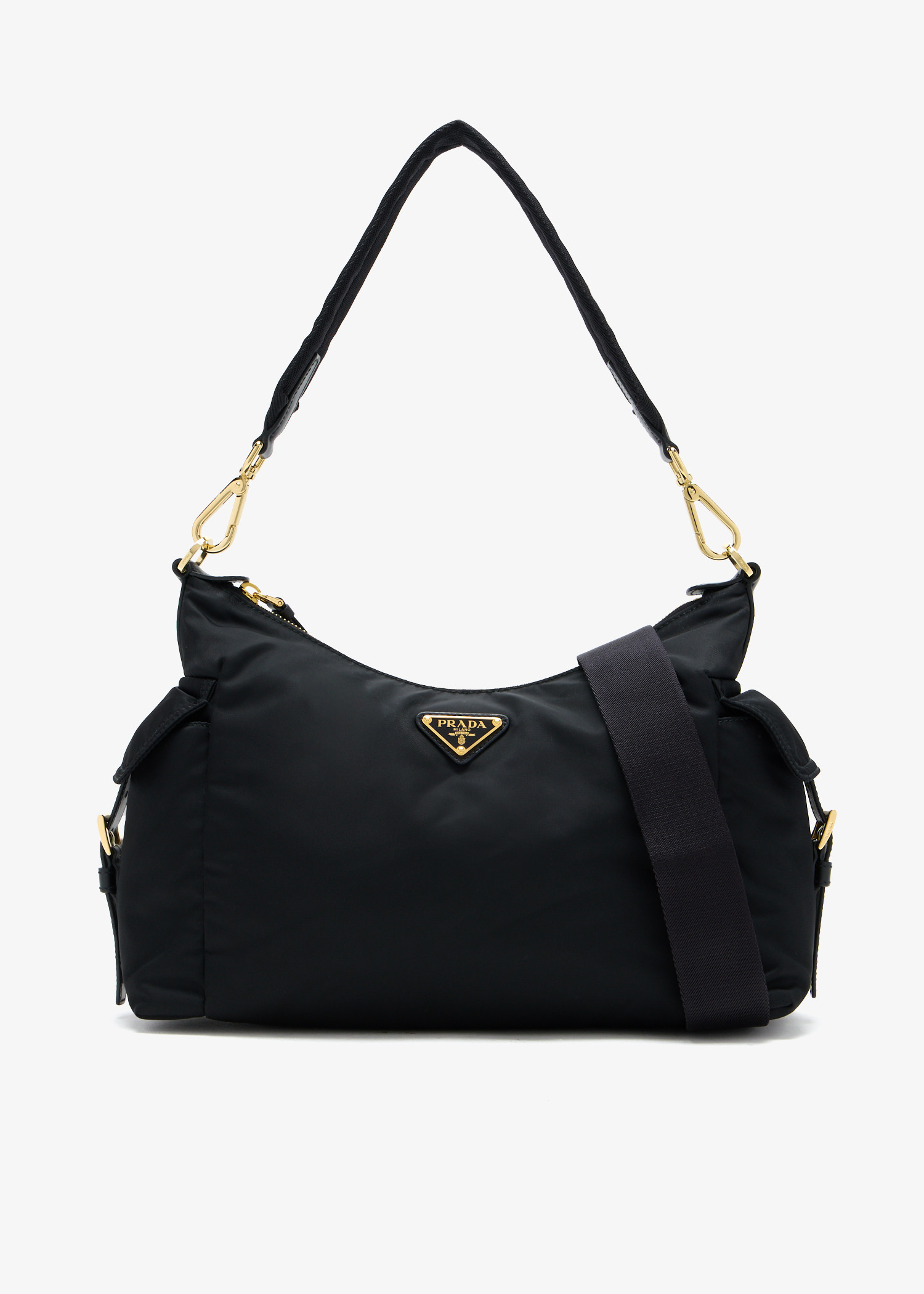 Prada Explore large Re-Nylon and leather bag, Black
Prada Explore large Re-Nylon and leather bag, Black