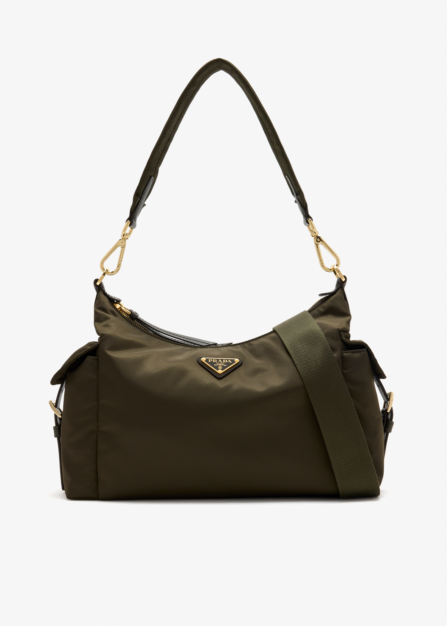 Prada Explore large Re-Nylon and leather bag, Khaki
Prada Explore large Re-Nylon and leather bag, Khaki