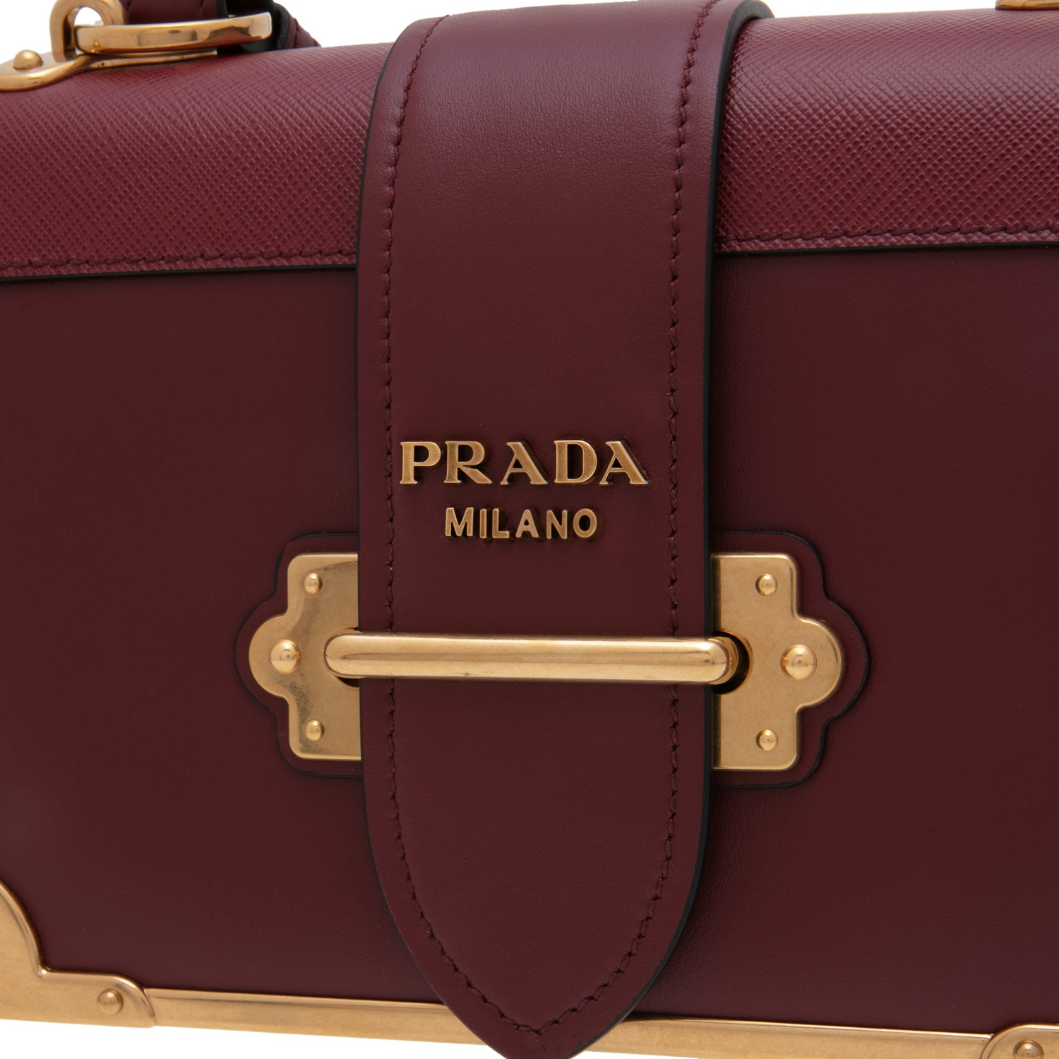 Cahier leather shoulder bag, Red
