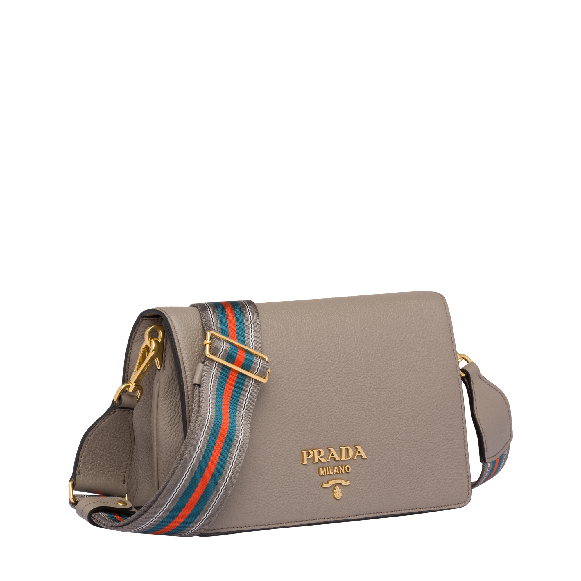 Leather shoulder bag, Grey