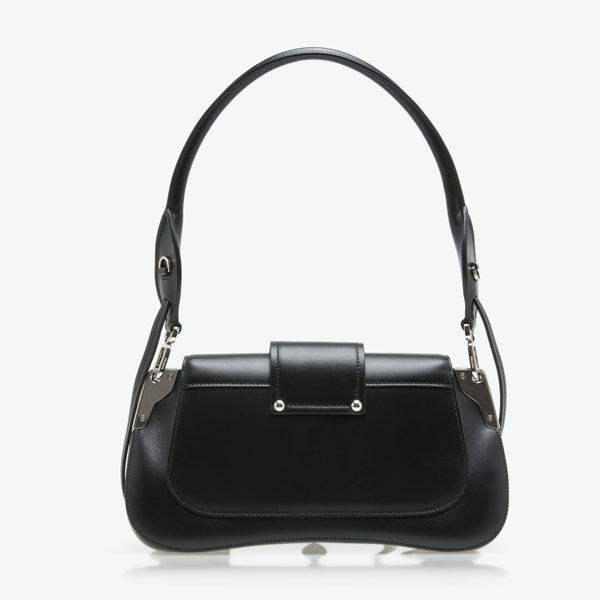 Sidonie leather shoulder bag, Black