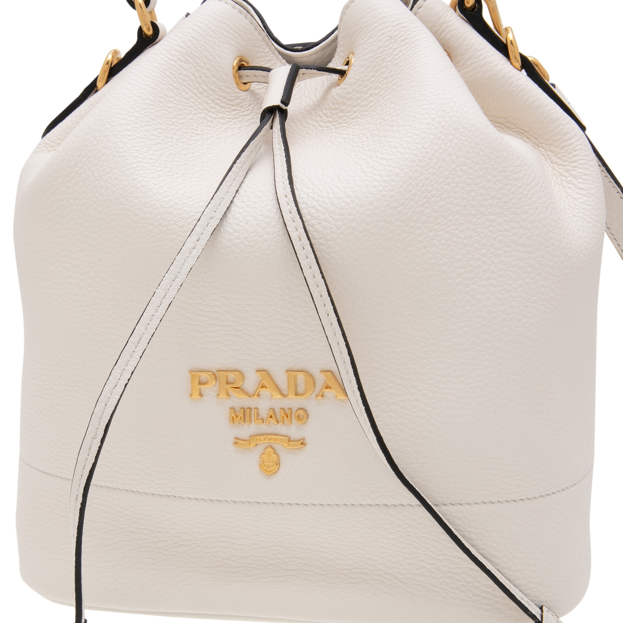 Leather bucket bag, White
Leather bucket bag, White