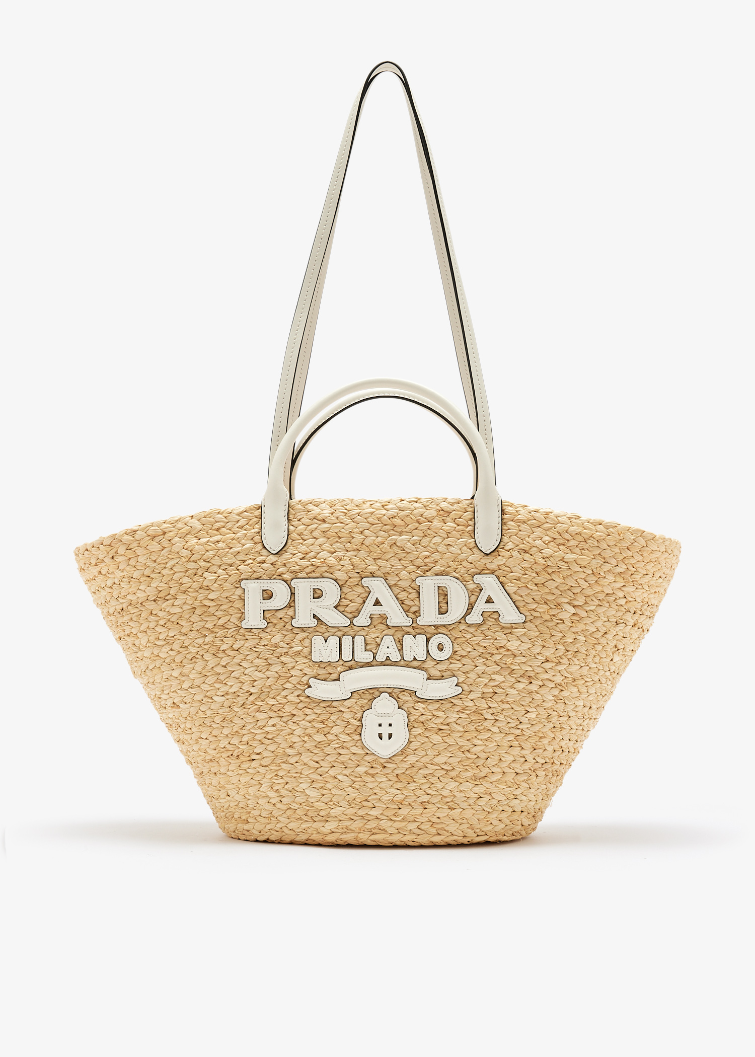 Large Raffia shopping bag, Beige
Large Raffia shopping bag, Beige