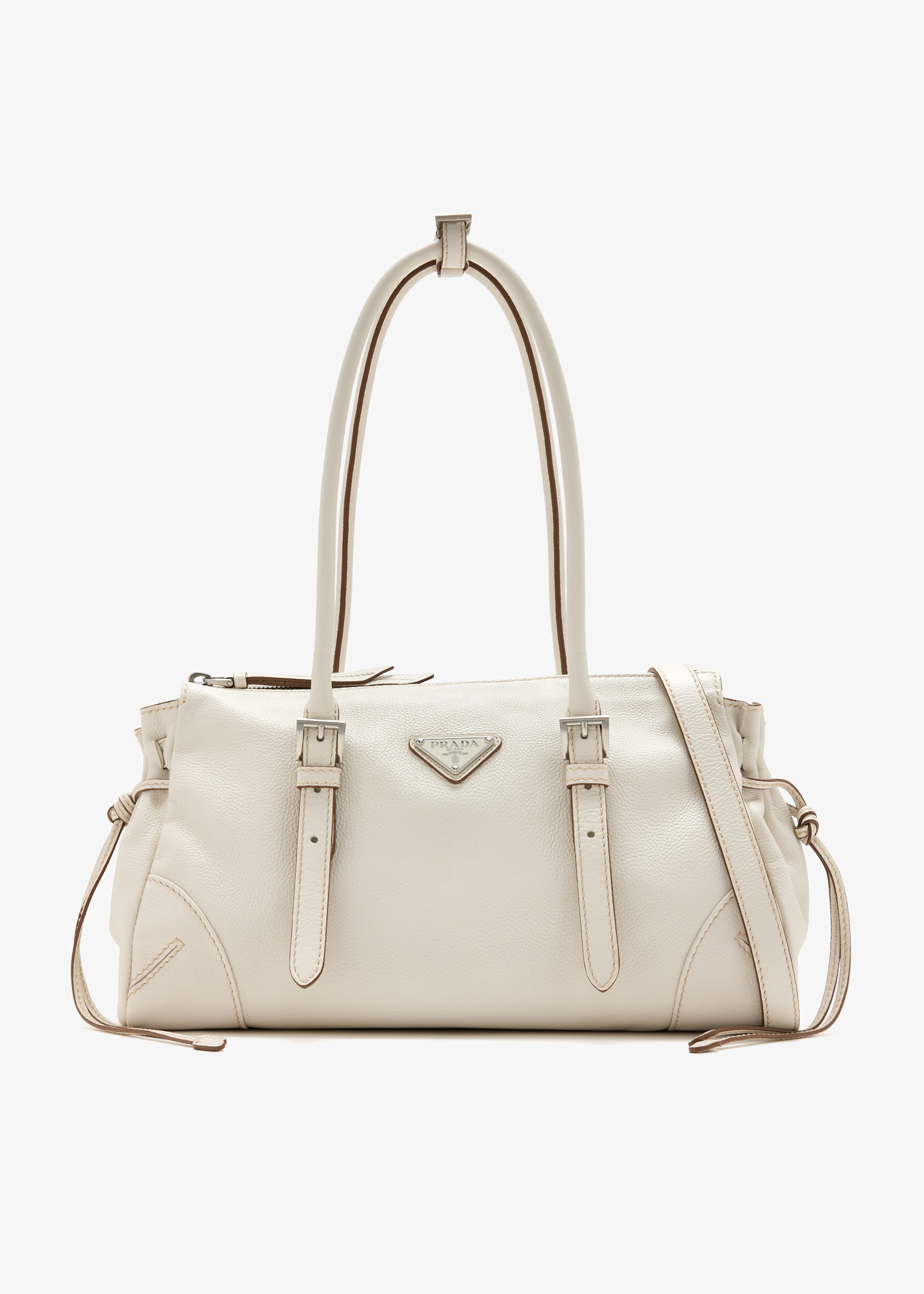 Prada Karin medium antiqued leather tote bag, Cream
Prada Karin medium antiqued leather tote bag, Cream