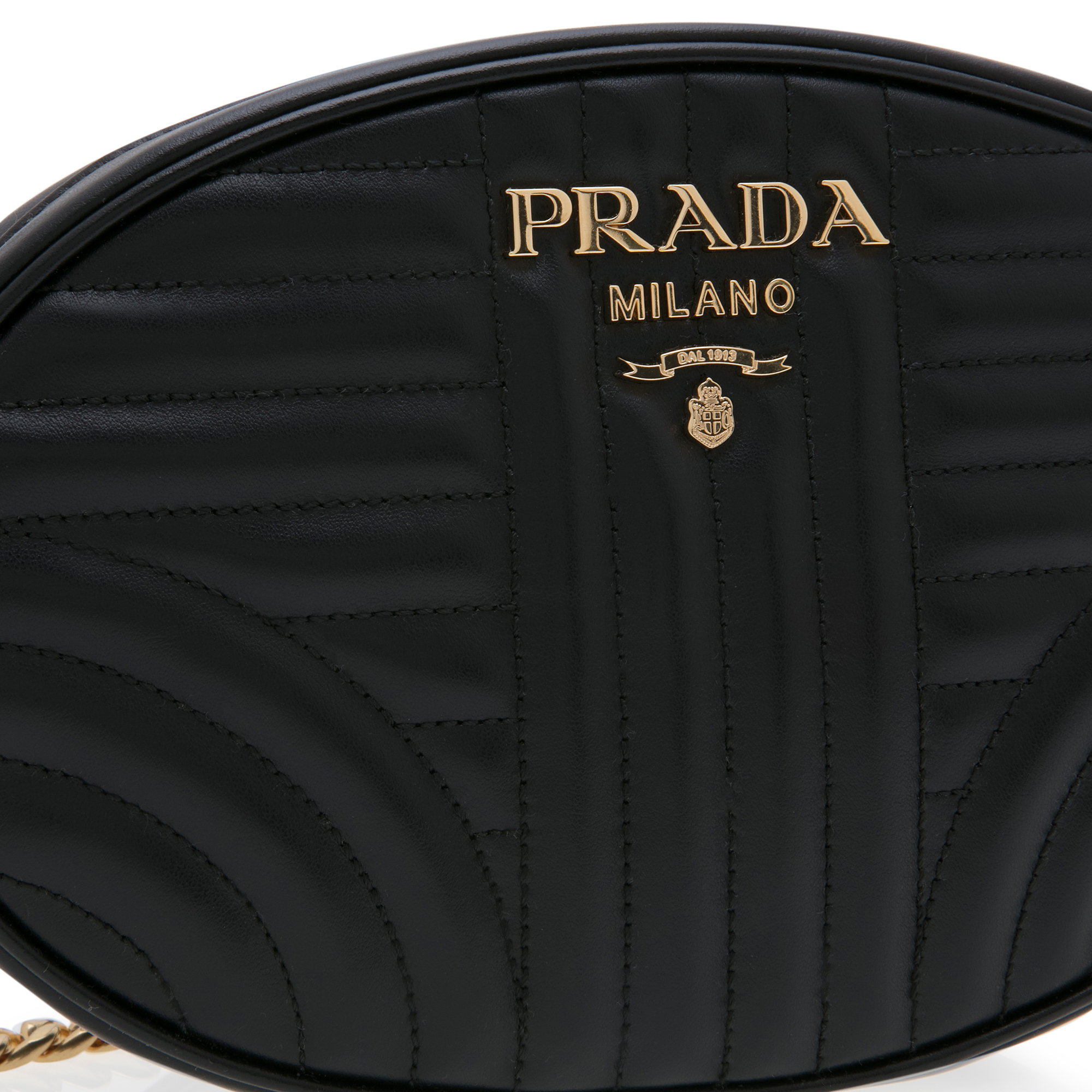 Diagramme oval cross-body bag, Black