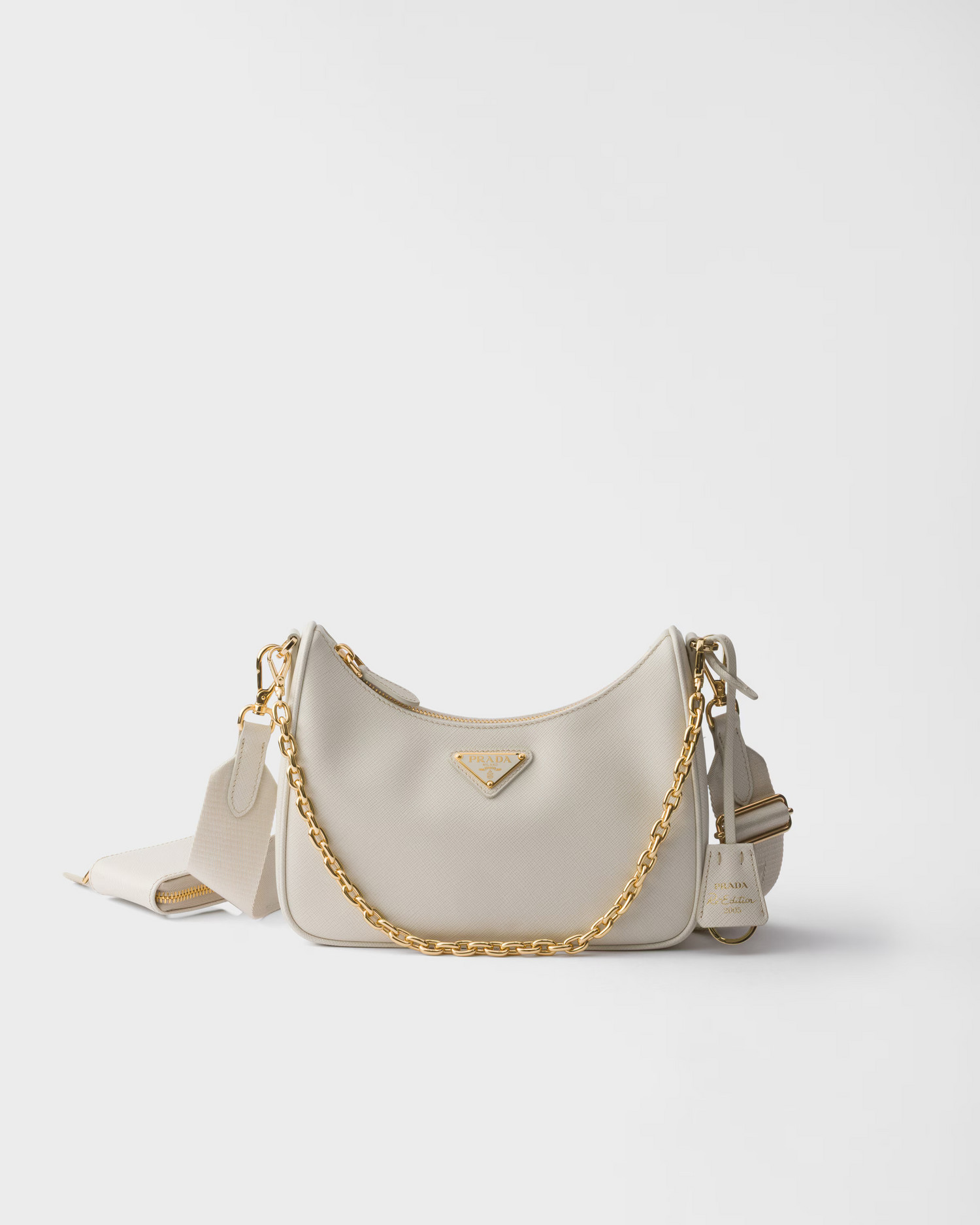 Prada Re-Edition 2005 Saffiano leather bag, White
Prada Re-Edition 2005 Saffiano leather bag, White