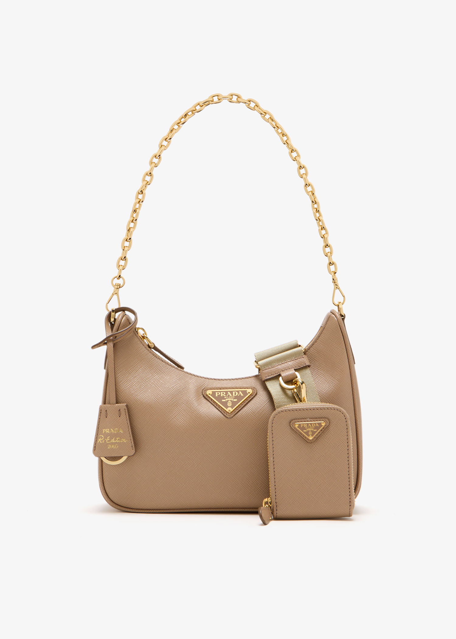 Prada Re-Edition 2005 Saffiano leather bag, Beige
Prada Re-Edition 2005 Saffiano leather bag, Beige