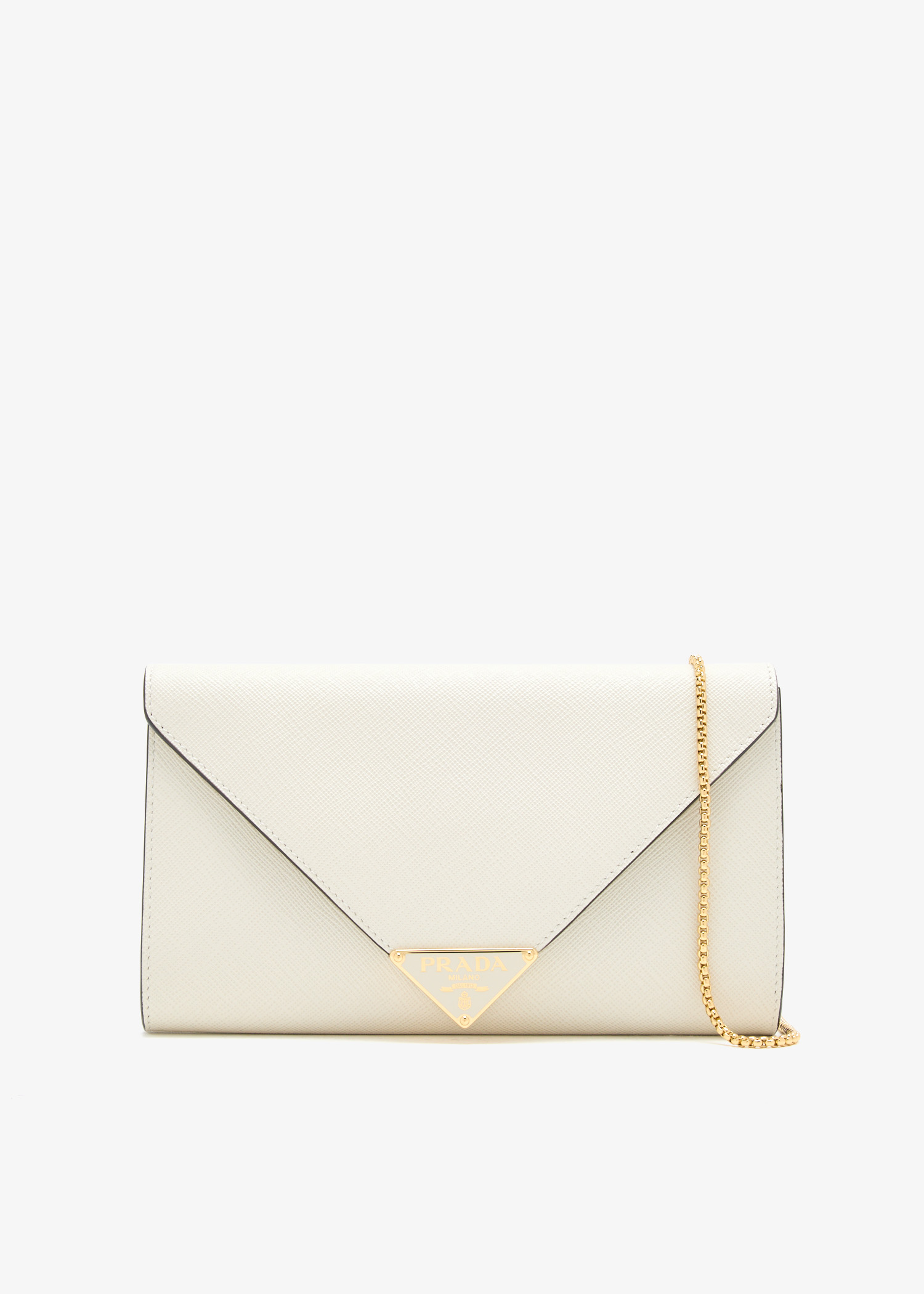 Mini saffiano leather bag, White
Mini saffiano leather bag, White