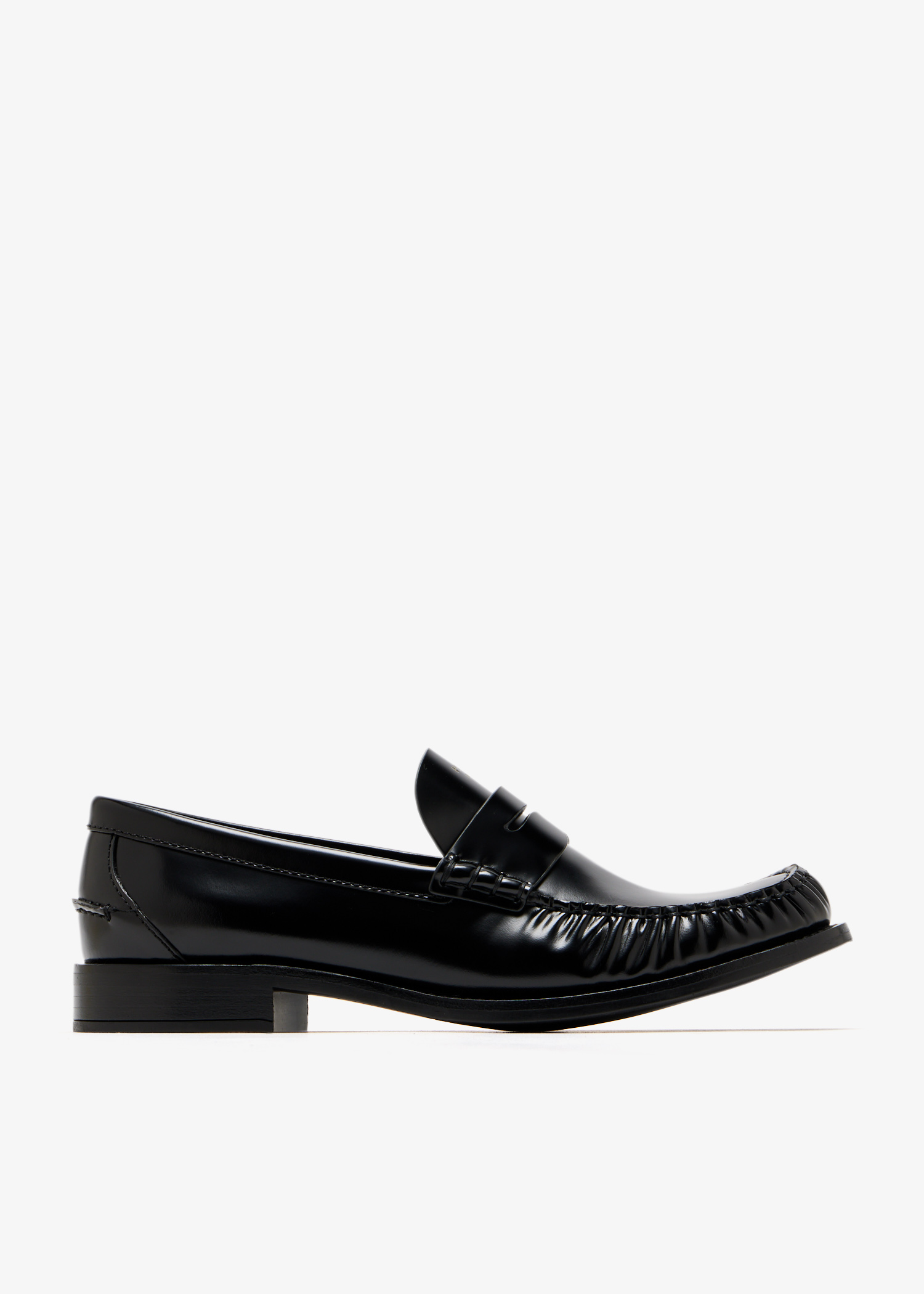 Brushed leather loafers, Black
Brushed leather loafers, Black