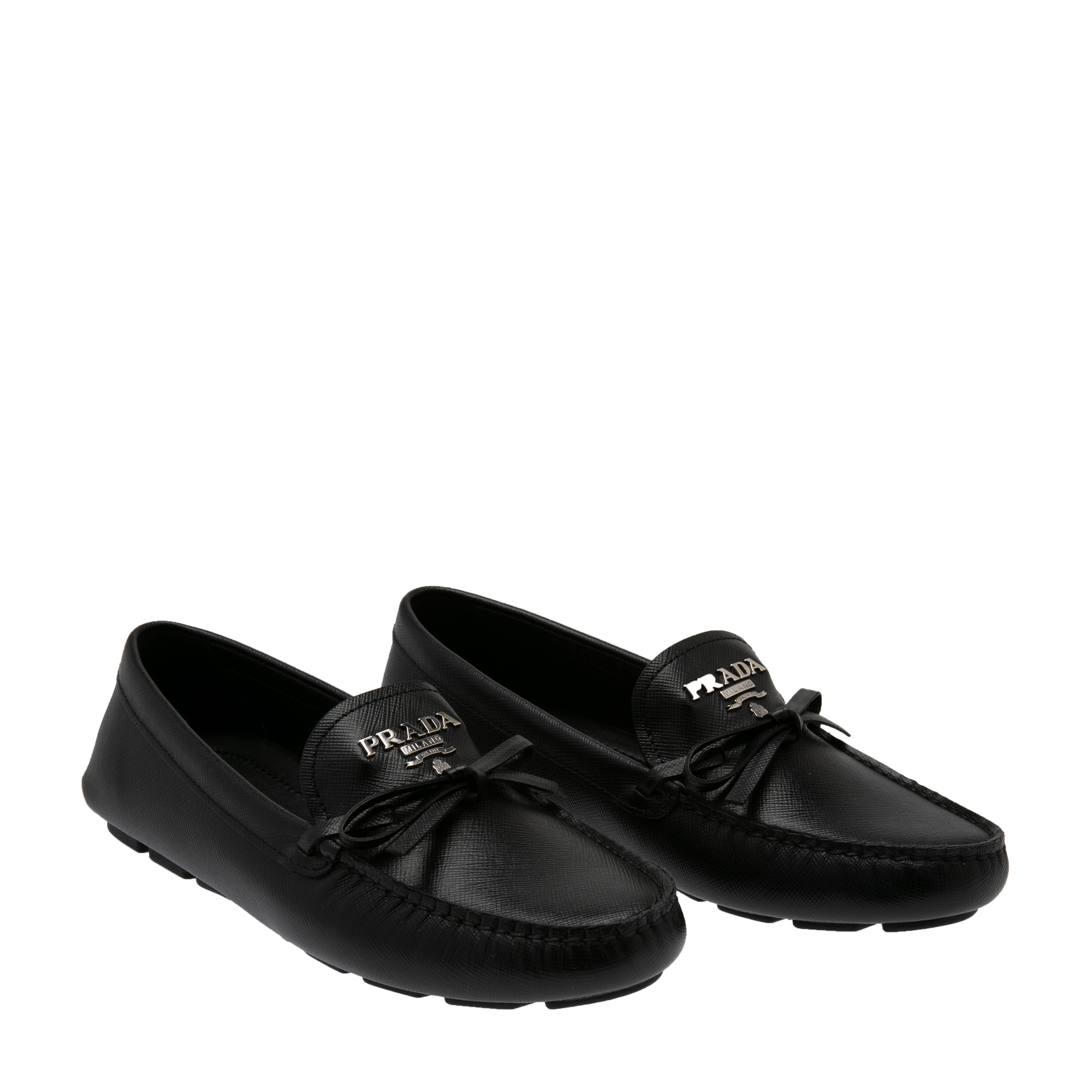 Leather driving shoes, Black