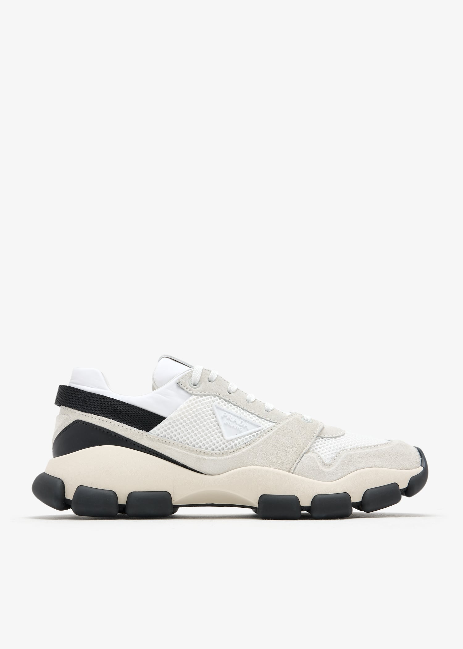 Mesh fabric and suede sneakers, White
Mesh fabric and suede sneakers, White