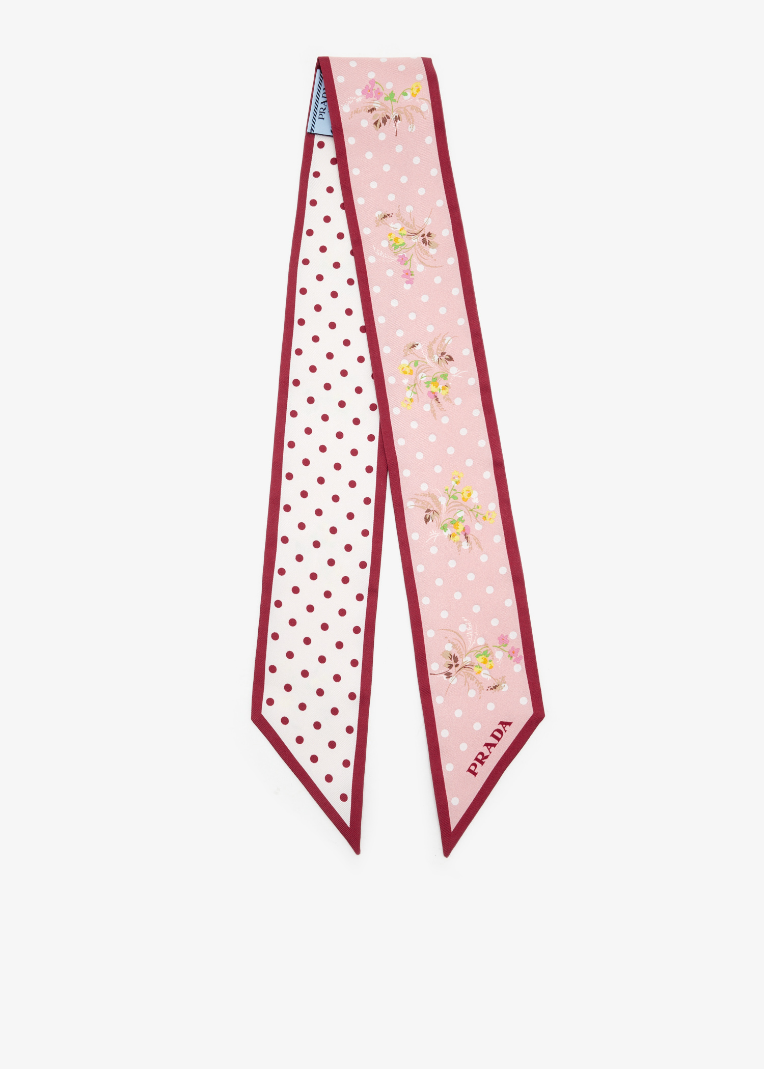Printed silk twill skinny scarf
Printed silk twill skinny scarf