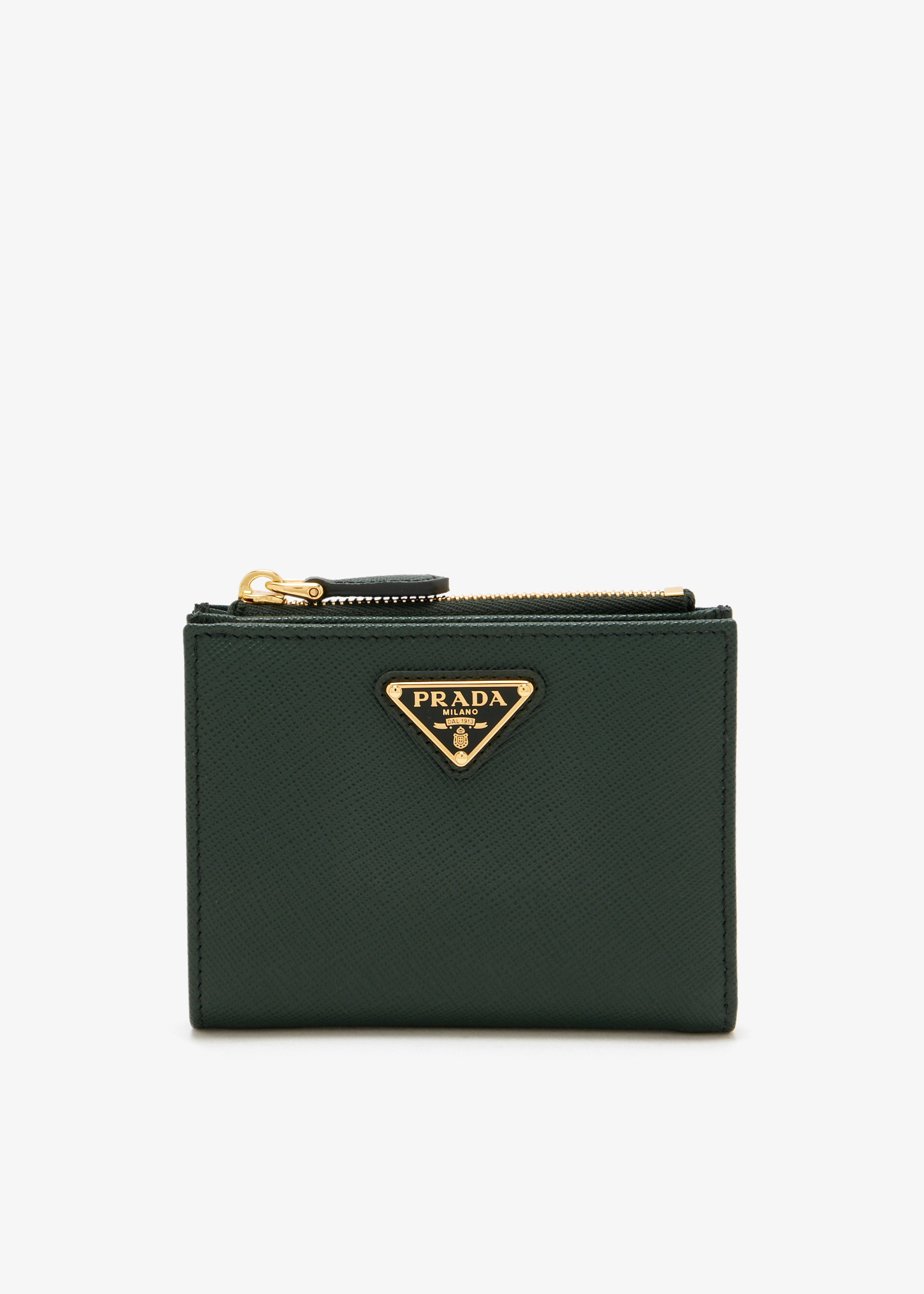 Small Saffiano leather wallet, Green
Small Saffiano leather wallet, Green