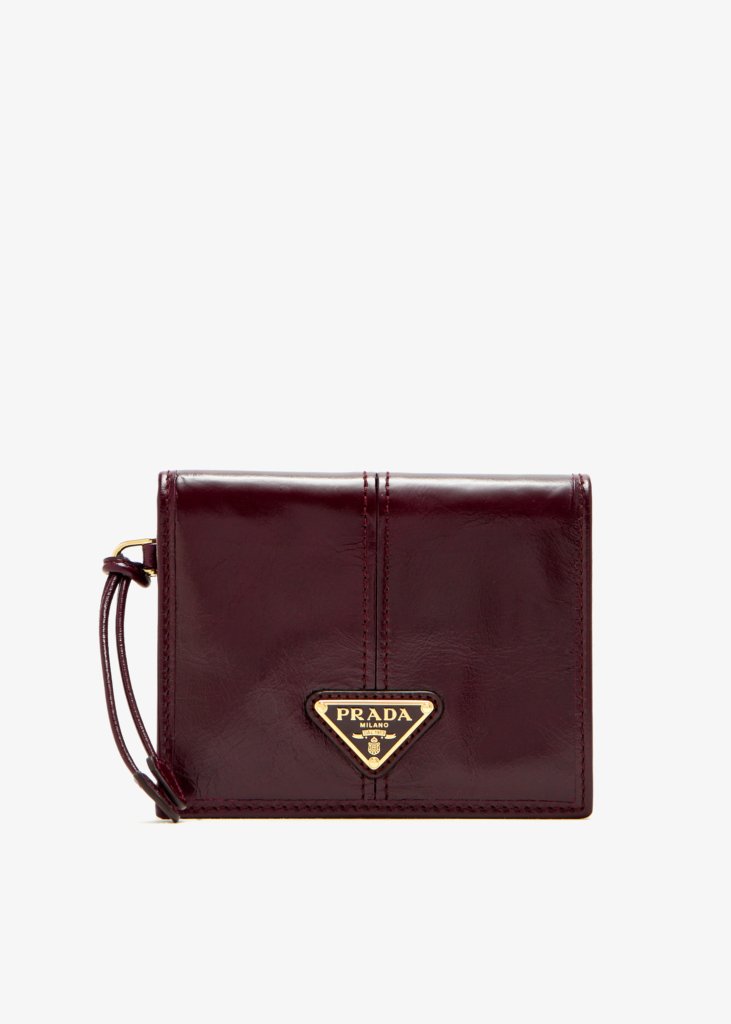 Small leather wallet, Burgundy
Small leather wallet, Burgundy