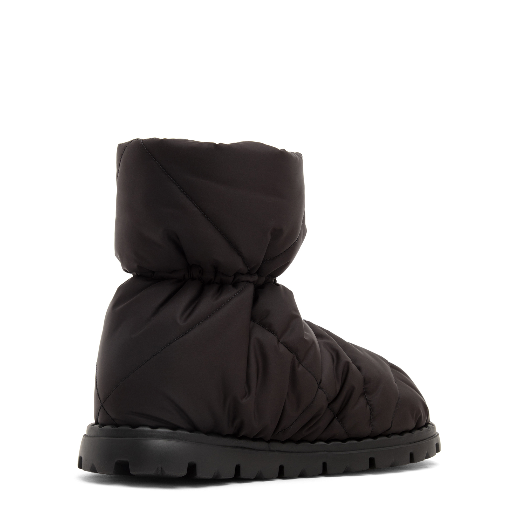 Padded nylon boots, Black