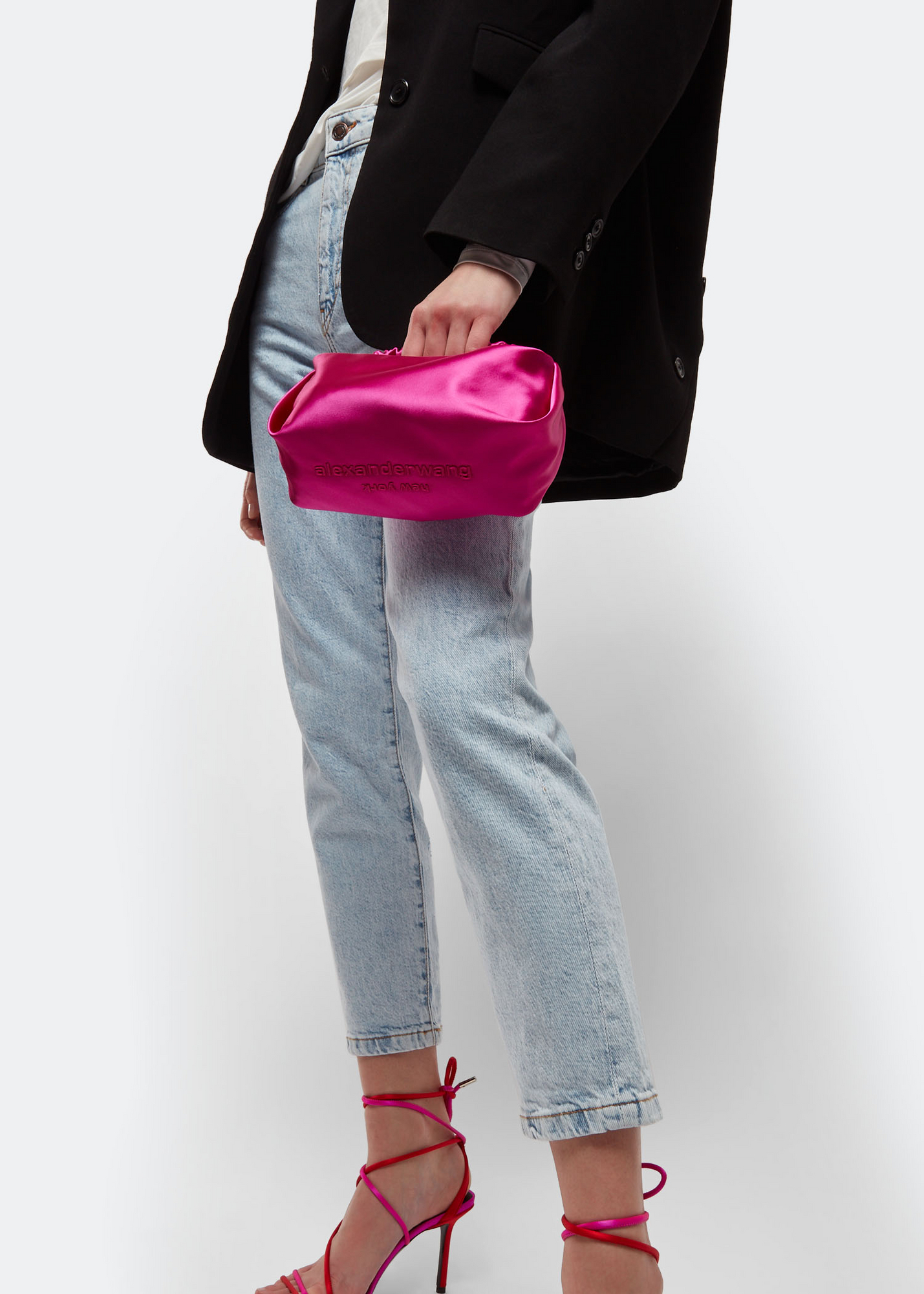 Scrunchie mini bag, Pink