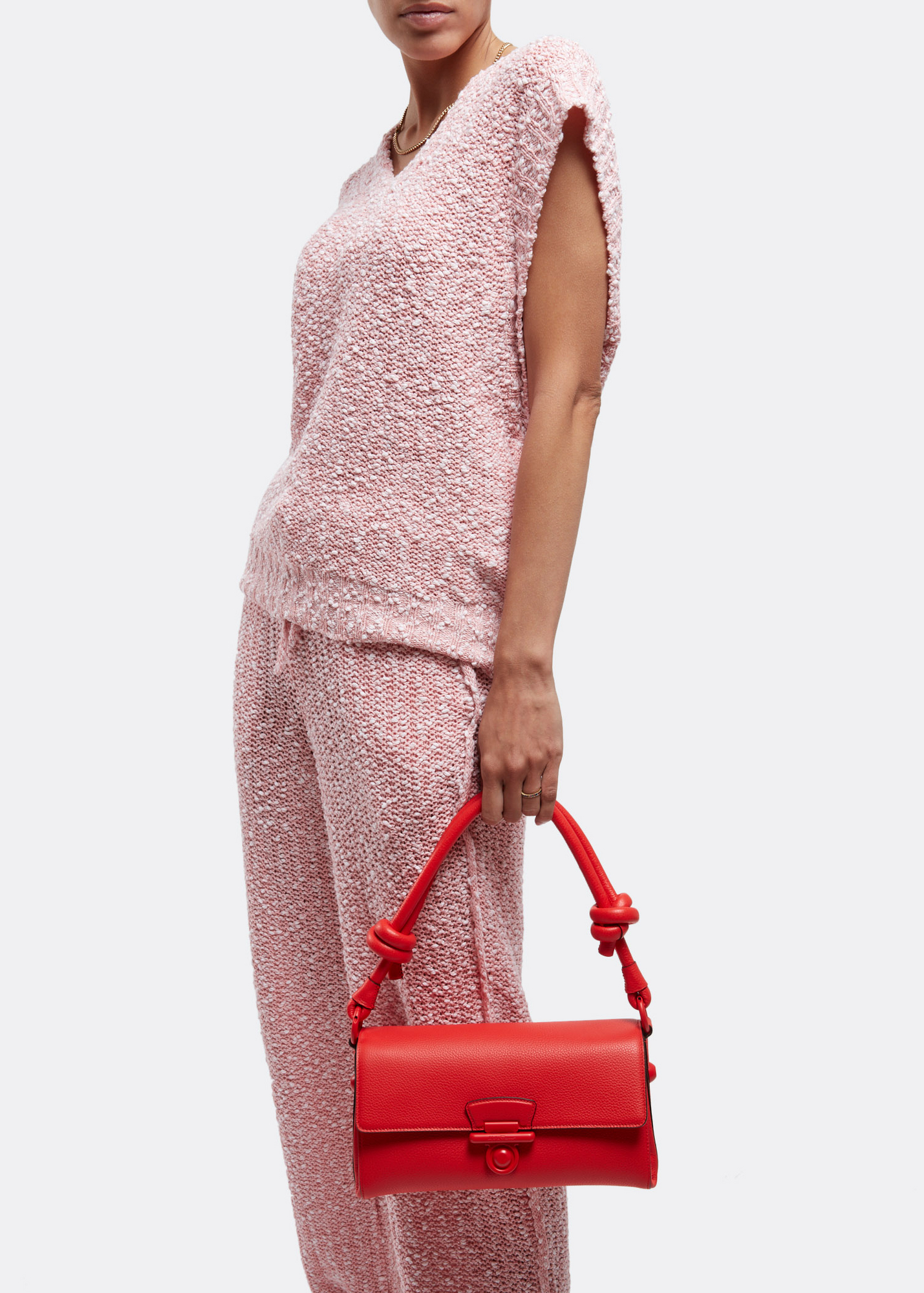 Ferragamo Glam shoulder bag, Red