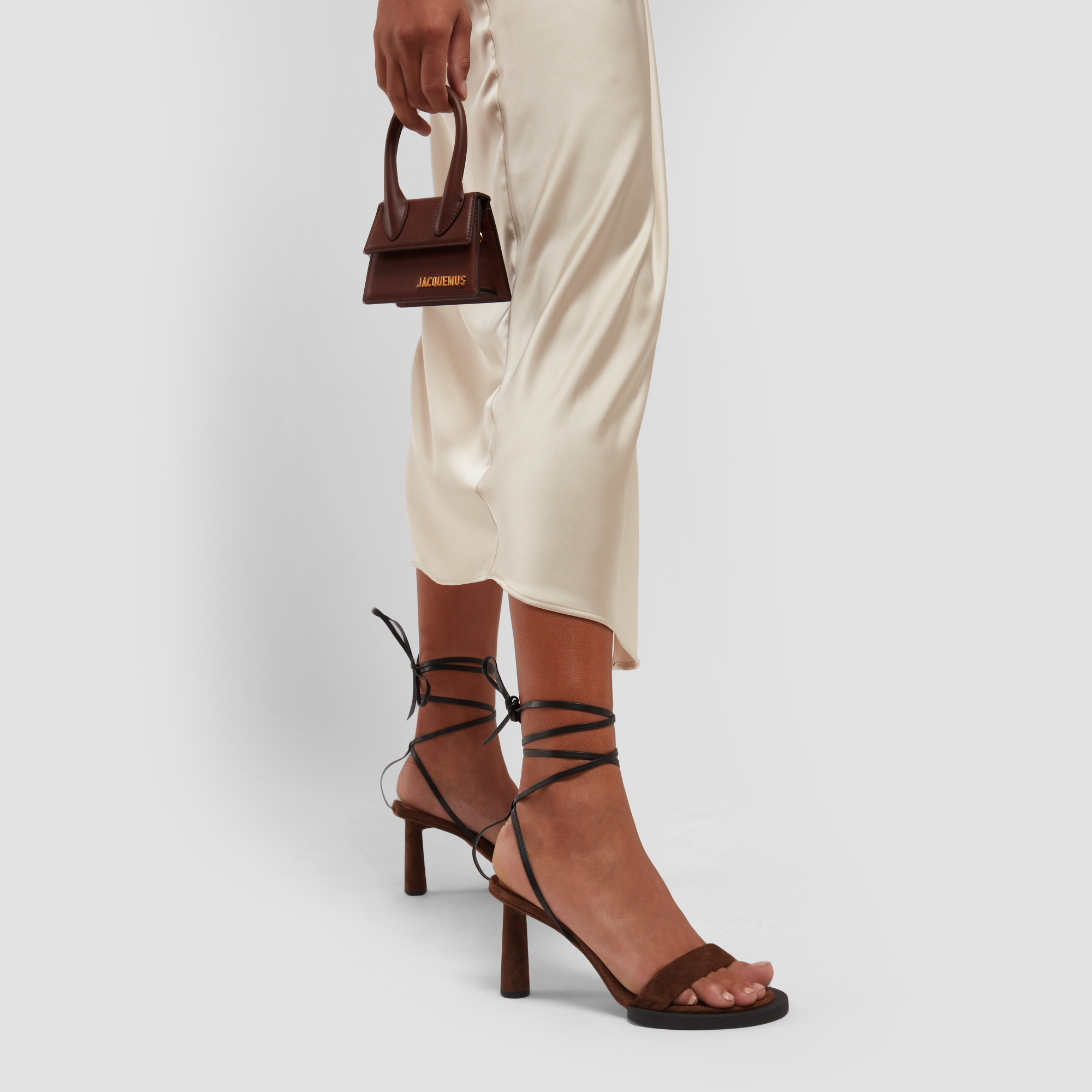 Les Carrés Ronds sandals, Brown