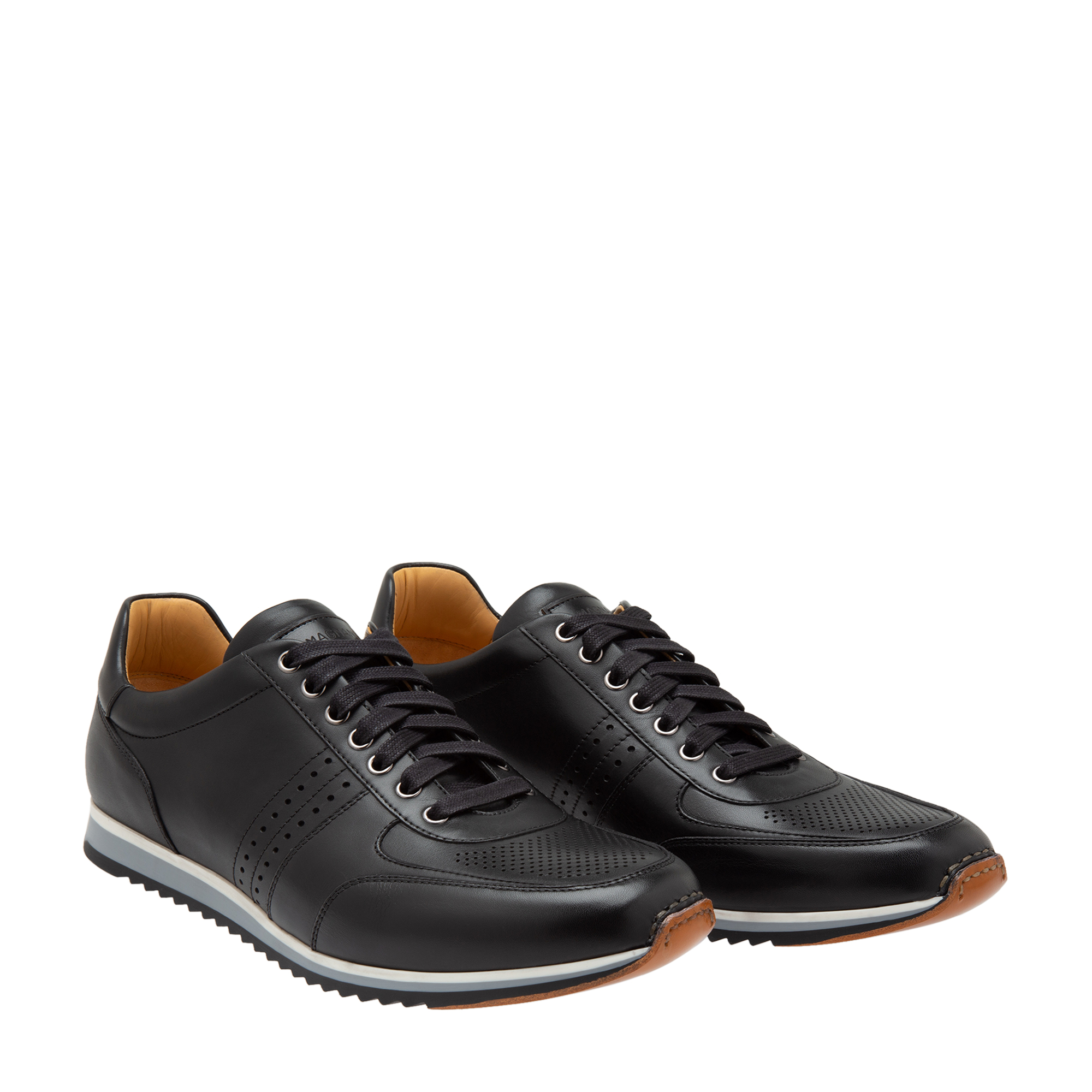 Leather sneakers, Black