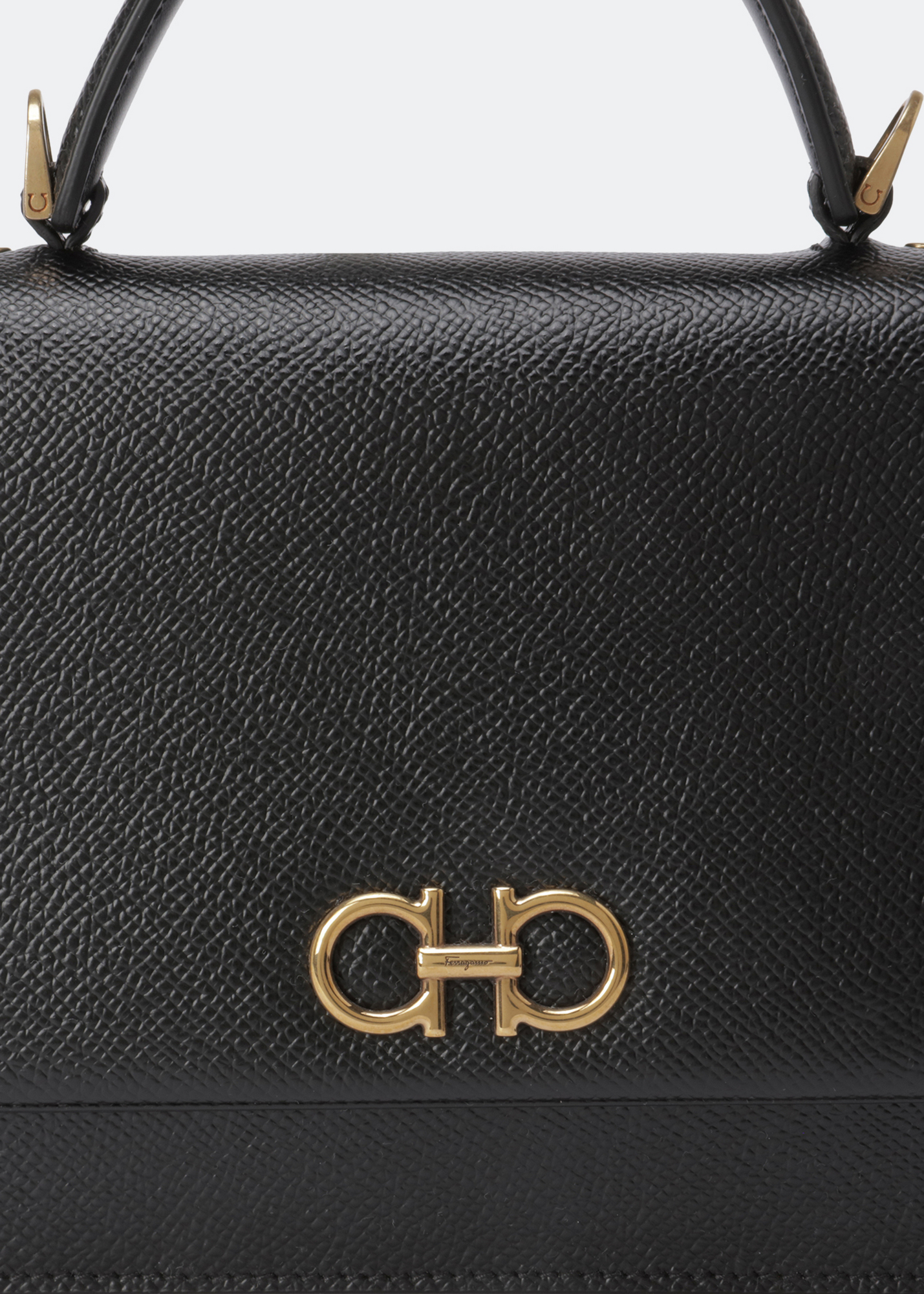 Gancini mini bag, Black