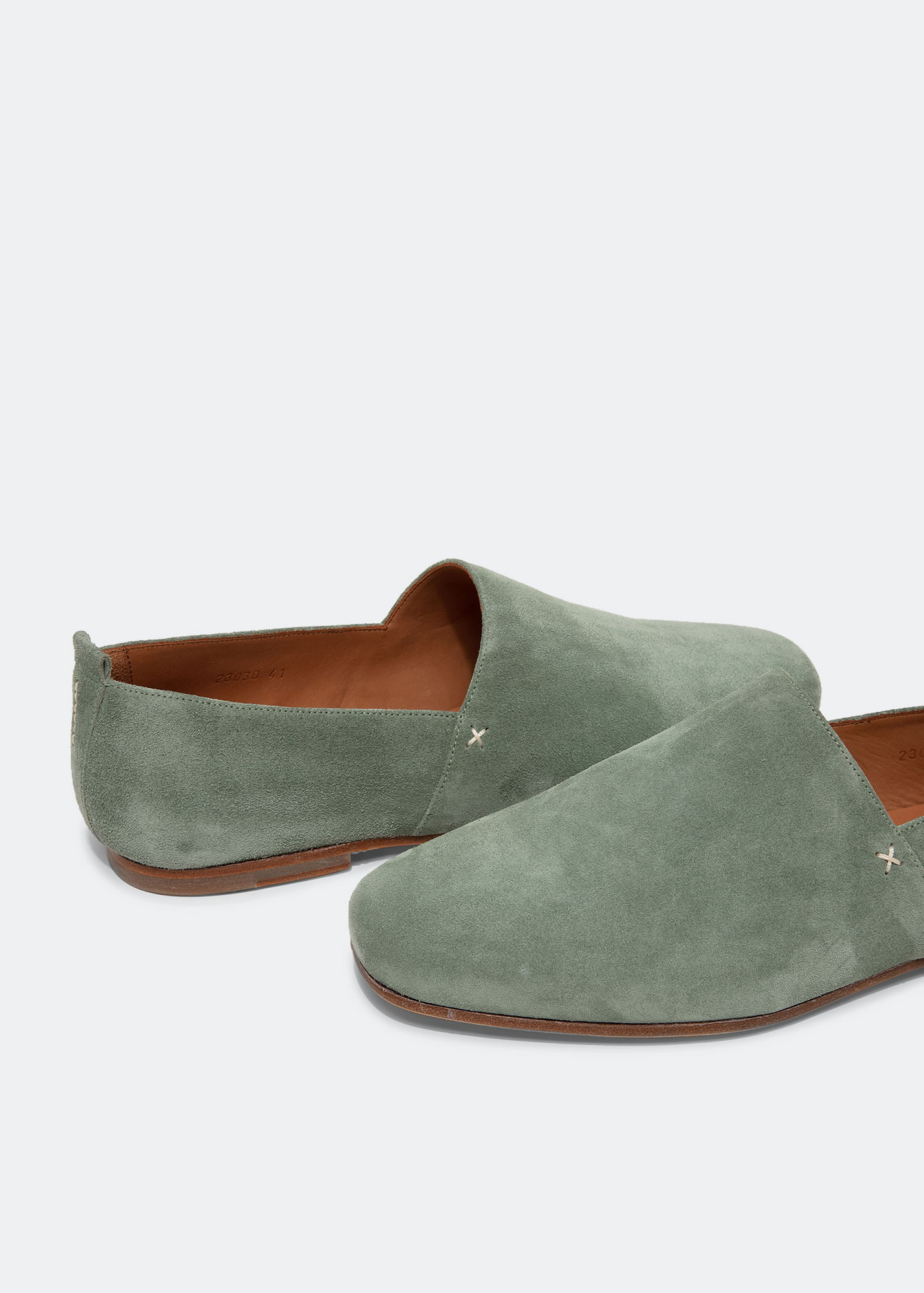 Alpargata suede slippers, Green