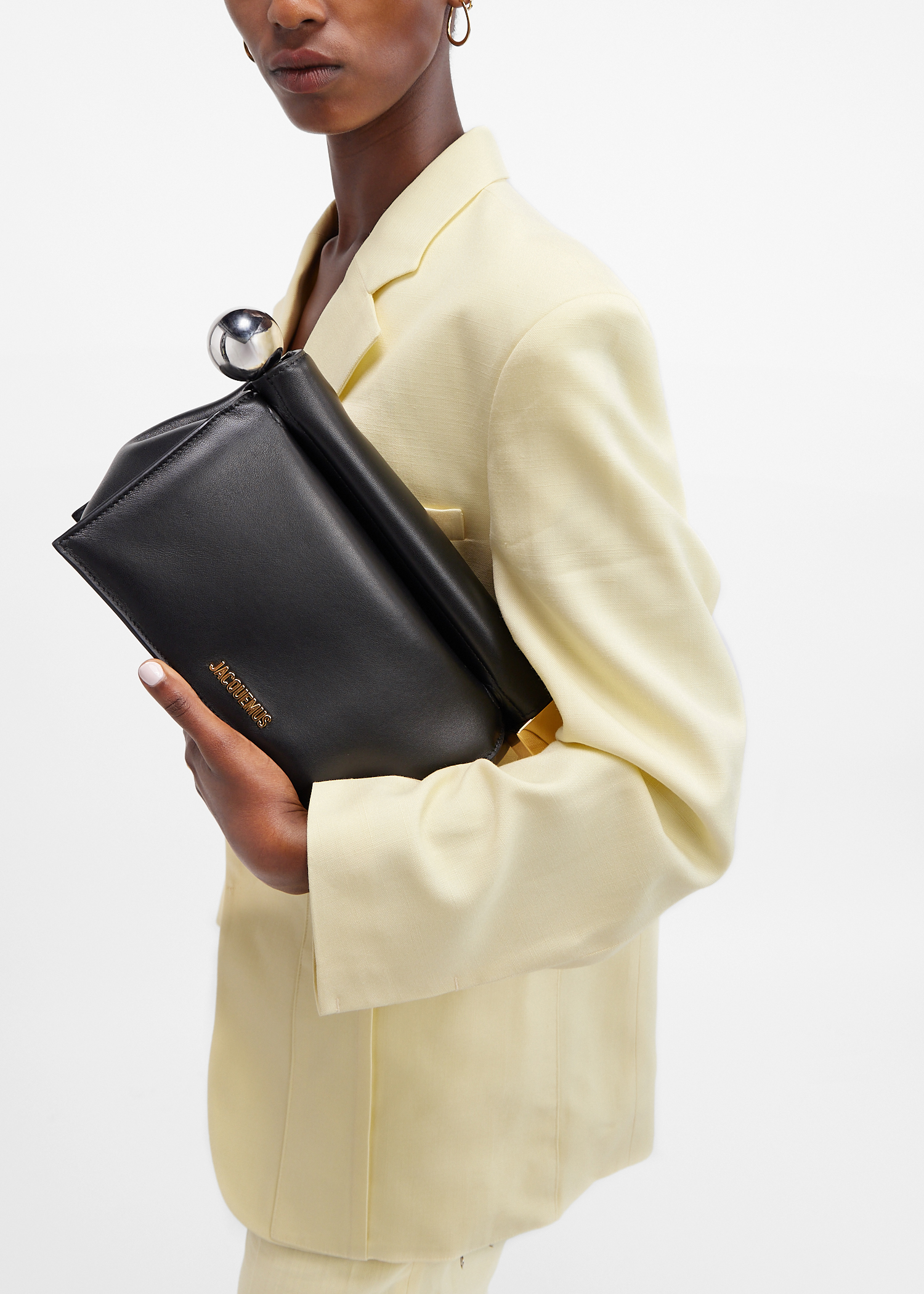 La Pochette Rond Carré clutch, Black